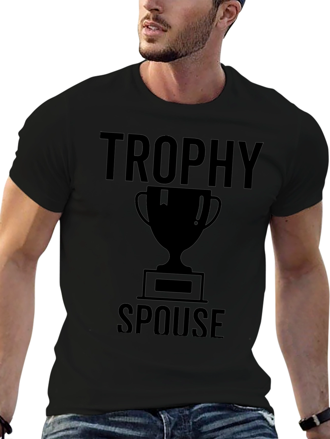 Trophy Spouse Graphic T-Shirt - Novelty Tee