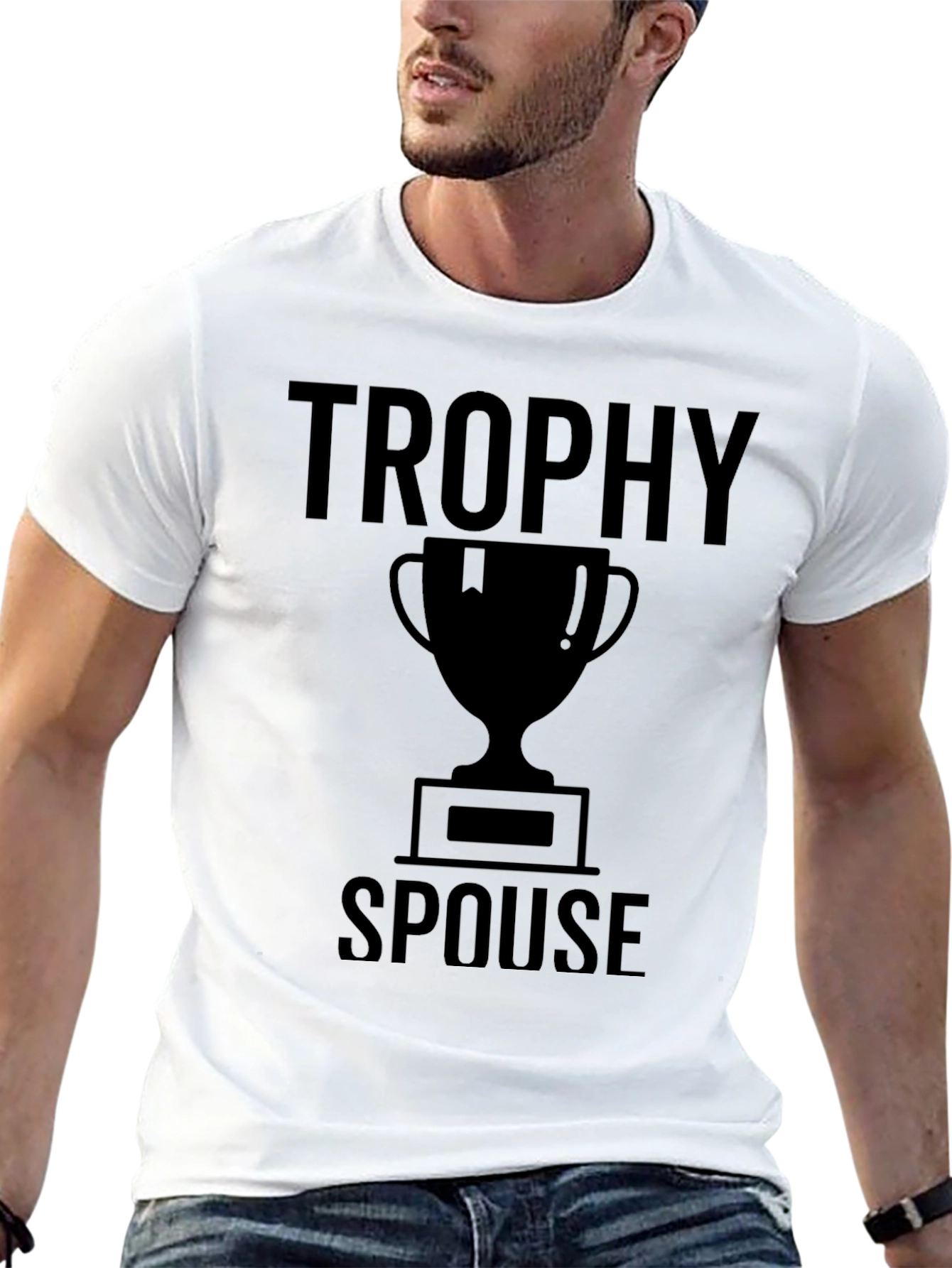 Trophy Spouse Graphic T-Shirt - Novelty Tee