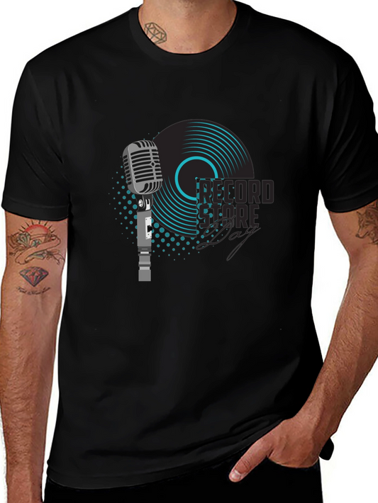 Vintage Record Day Microphone T-Shirt