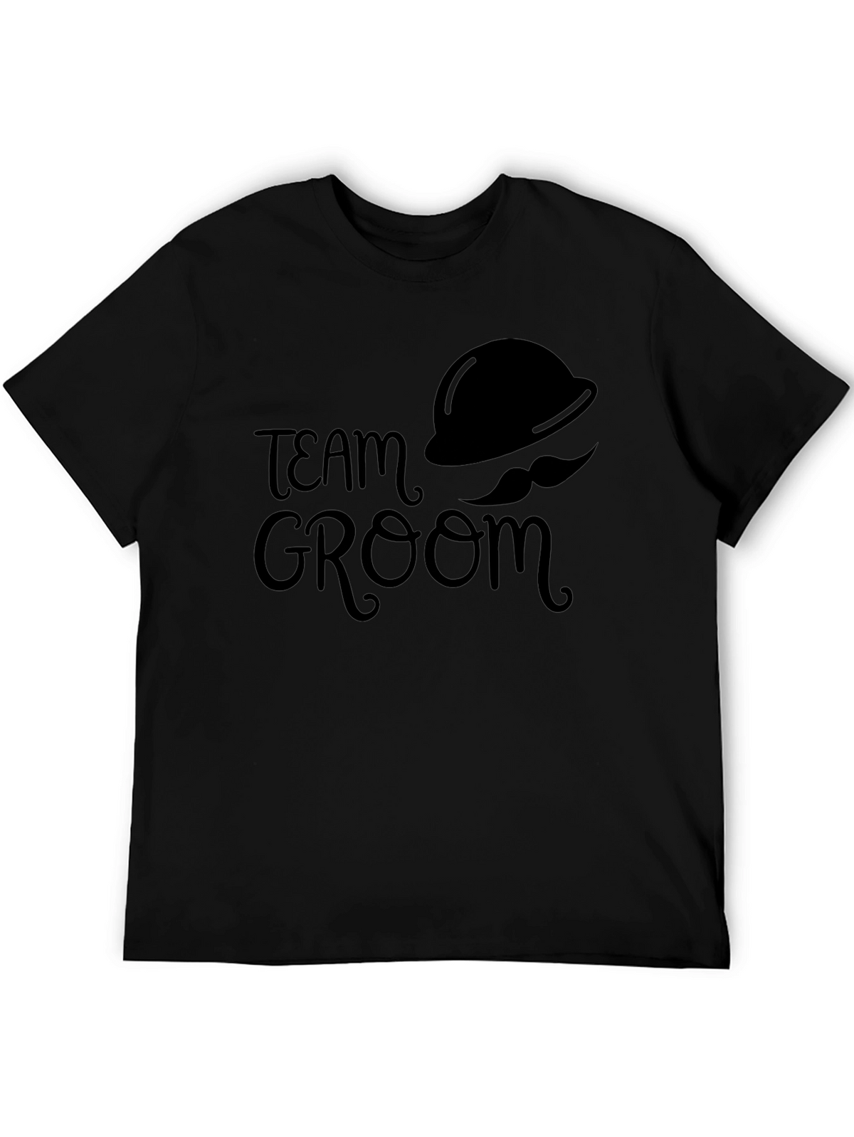 Team Groom Black T-Shirt - Wedding Party Apparel