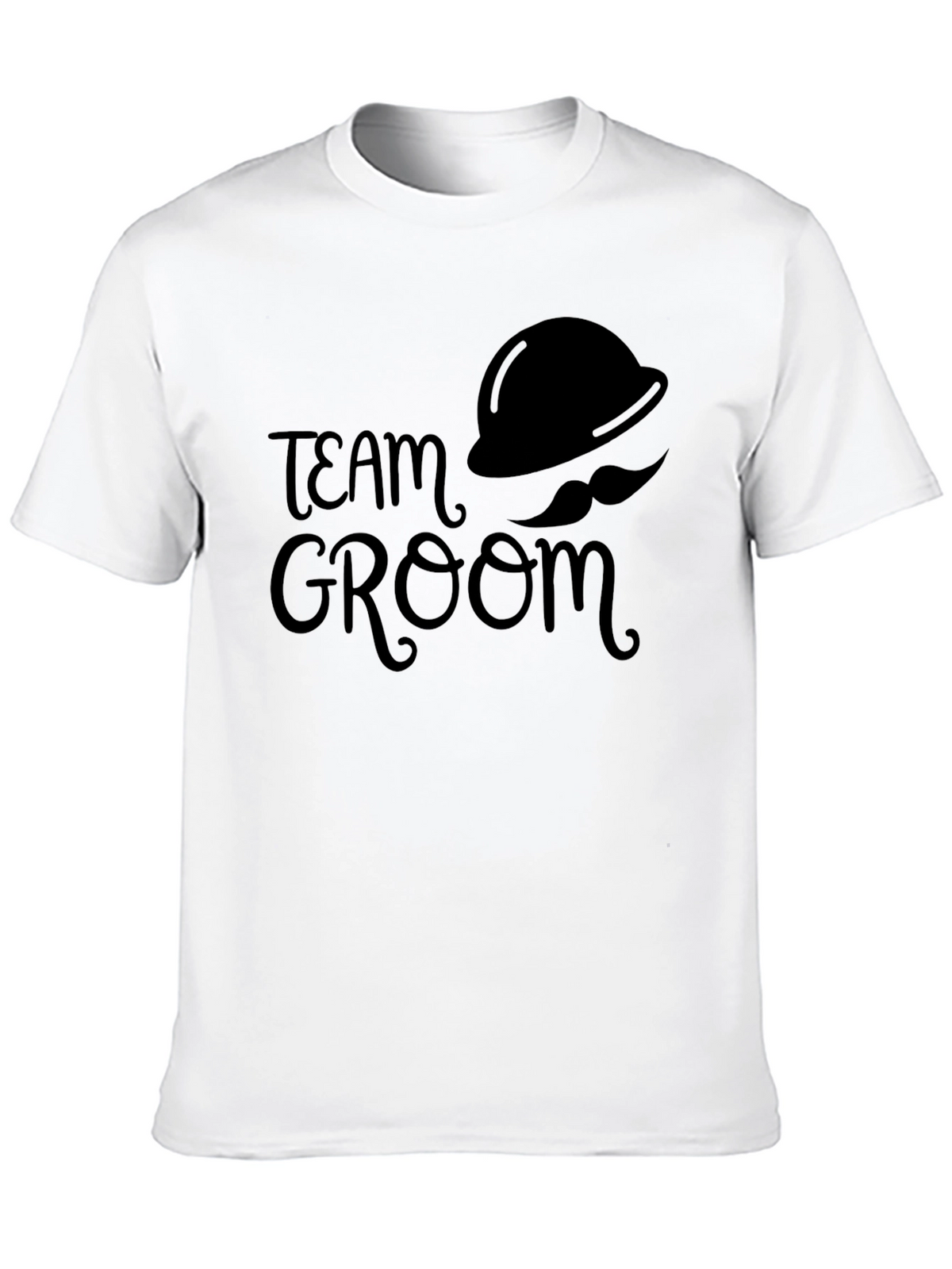 Team Groom Black T-Shirt - Wedding Party Apparel