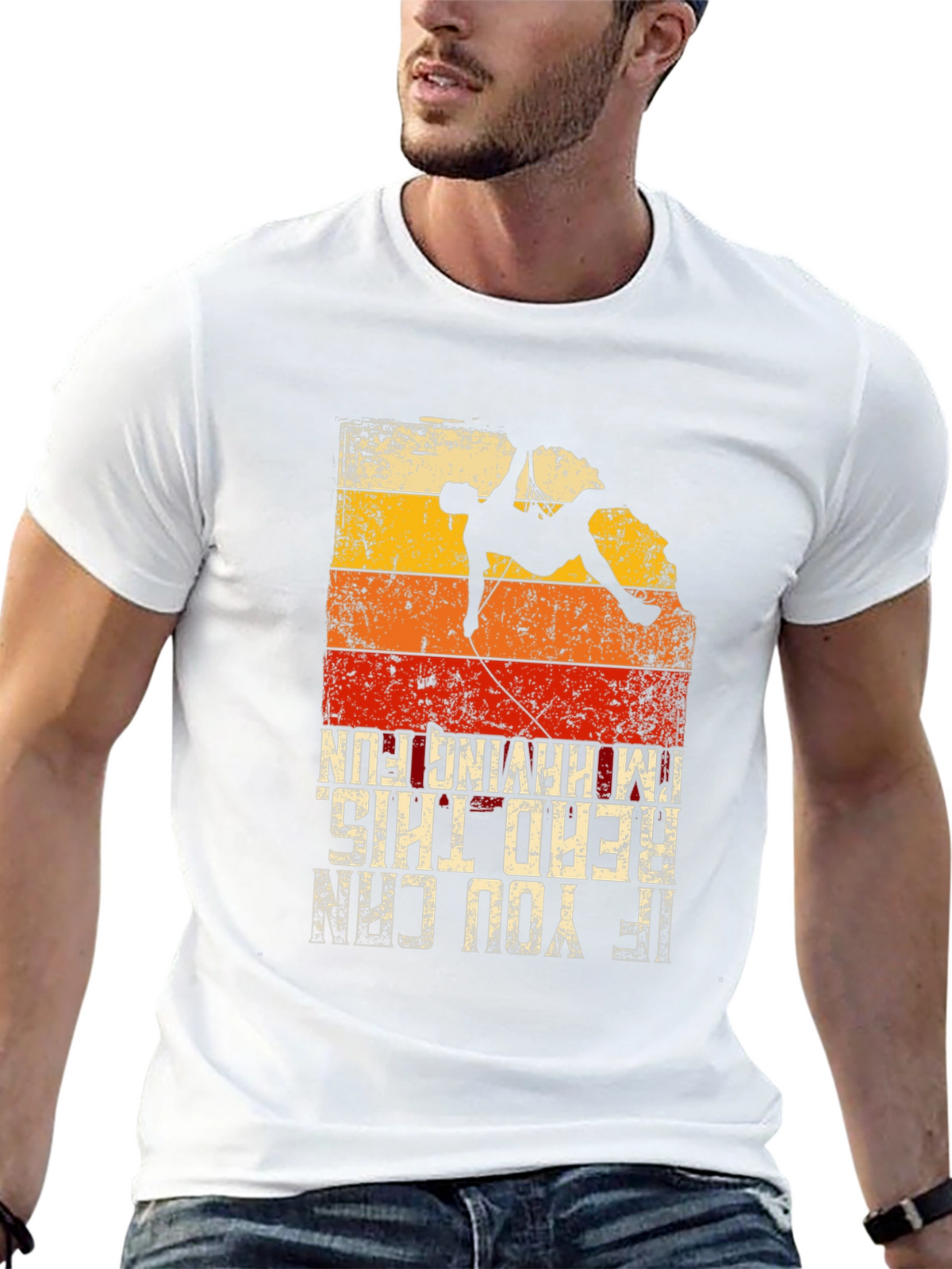 Rock Climbing T-Shirt - Fun Design