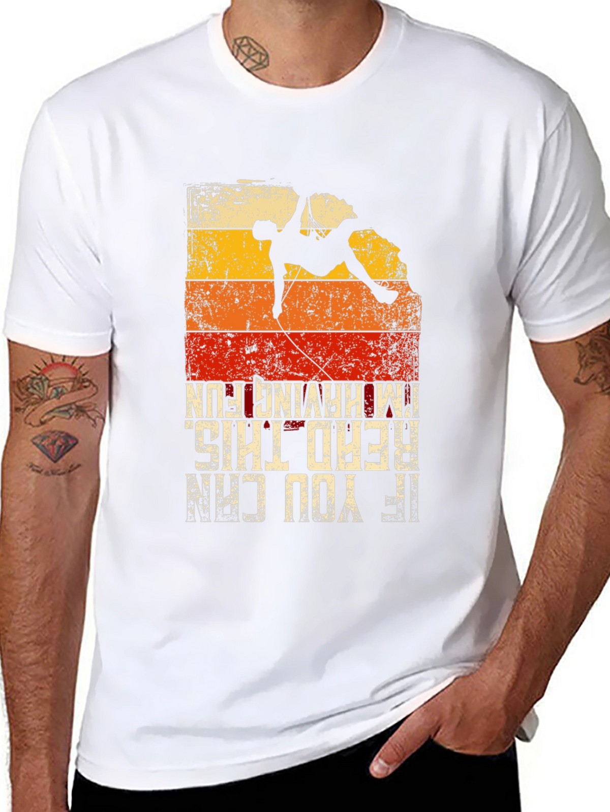 Rock Climbing T-Shirt - Fun Design