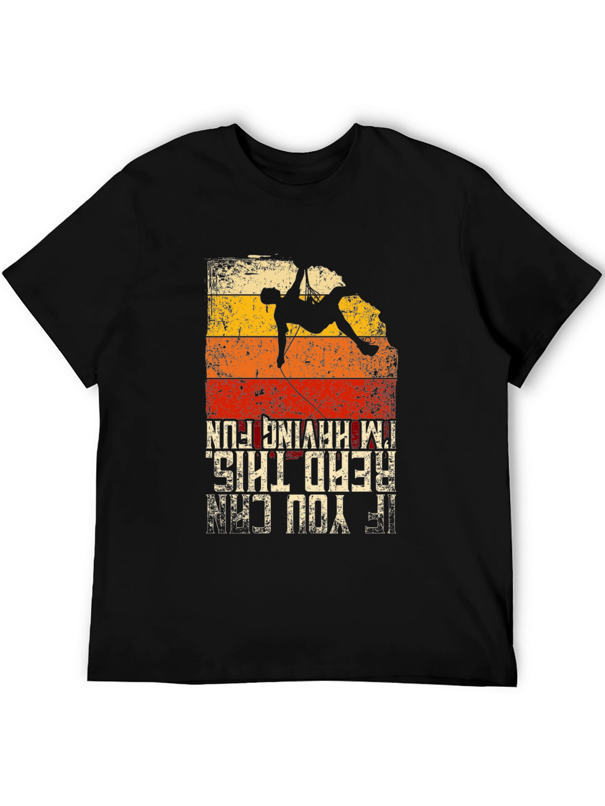 Rock Climbing T-Shirt - Fun Design