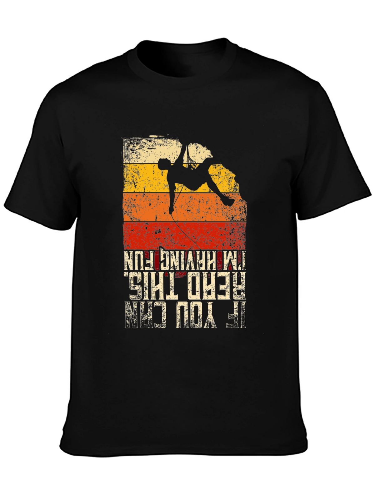 Rock Climbing T-Shirt - Fun Design