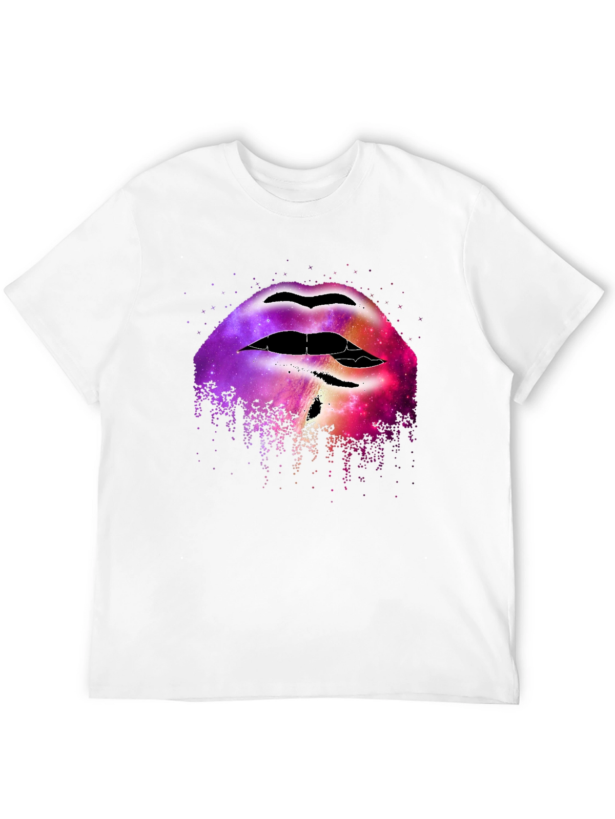 Galaxy Lips Graphic Tee - Unique Fashion Statement