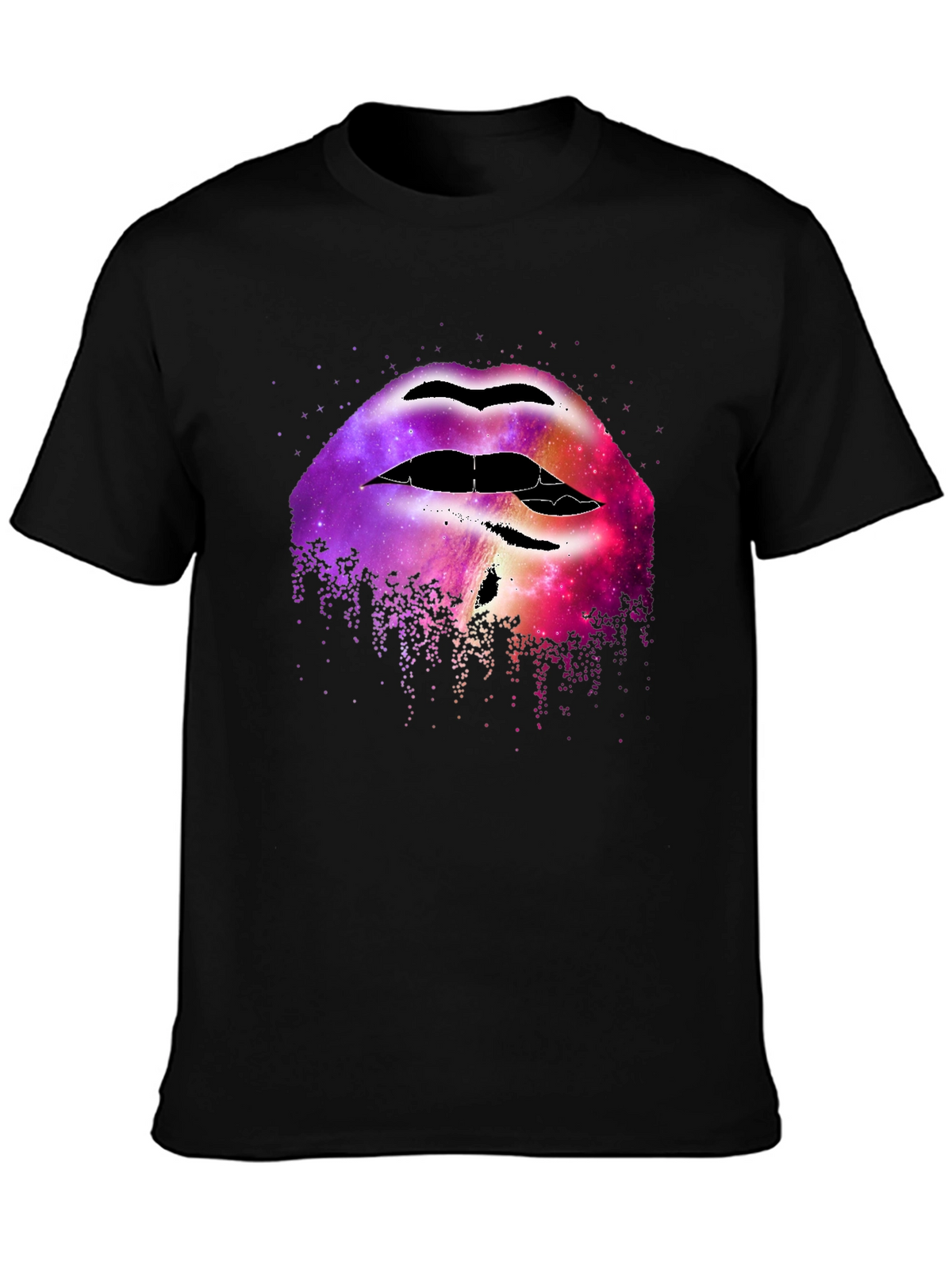 Galaxy Lips Graphic Tee - Unique Fashion Statement