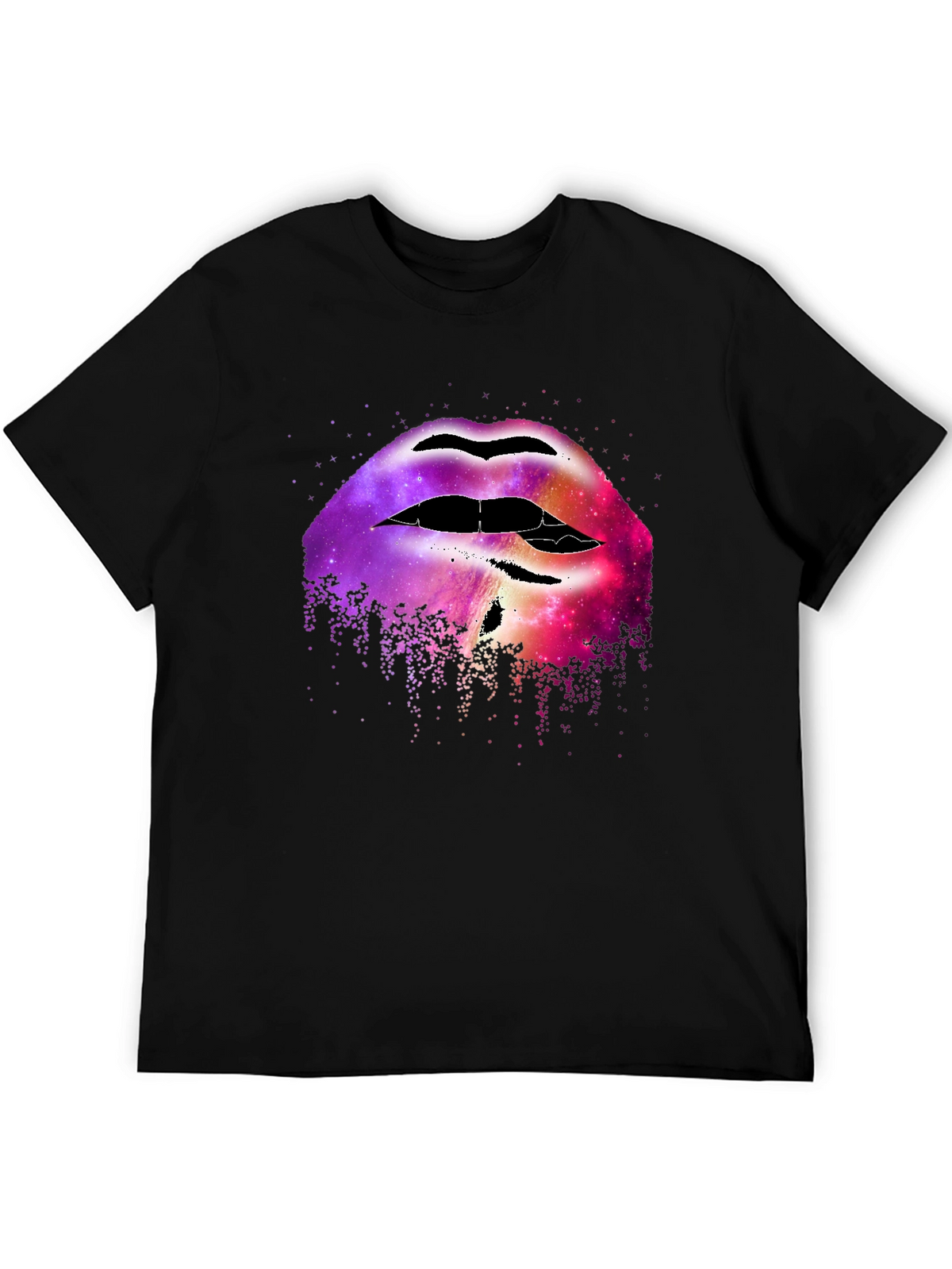 Galaxy Lips Graphic Tee - Unique Fashion Statement