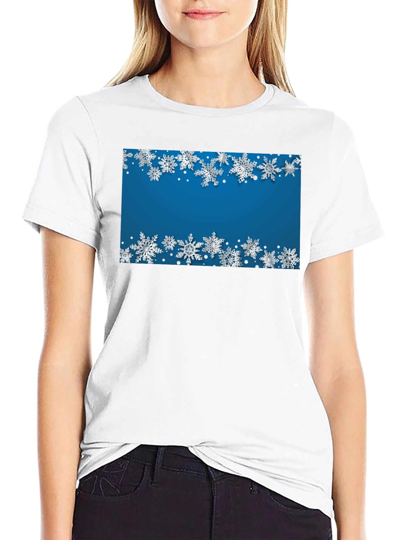 Winter Snowflake Graphic Tee - Holiday Style