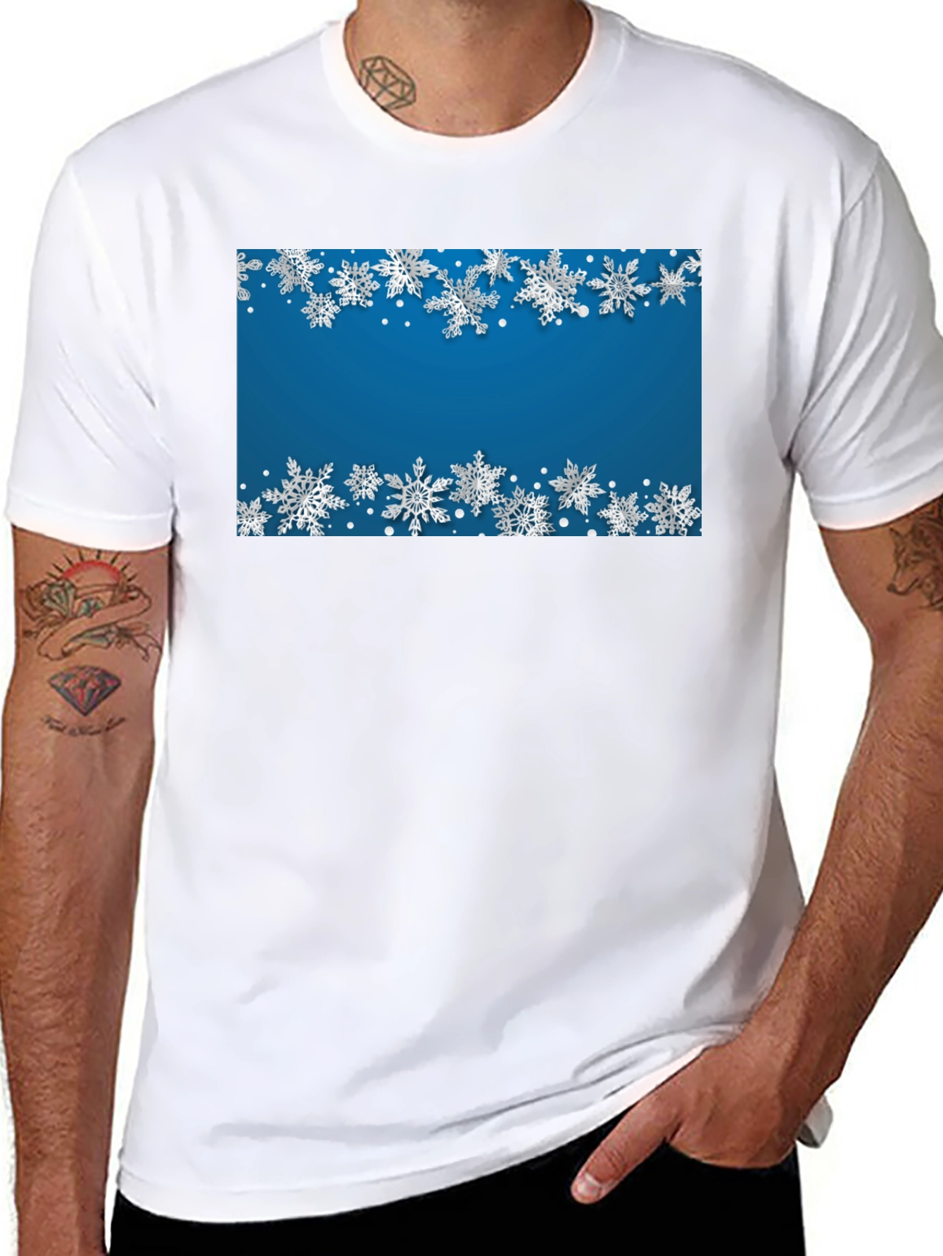 Winter Snowflake Graphic Tee - Holiday Style