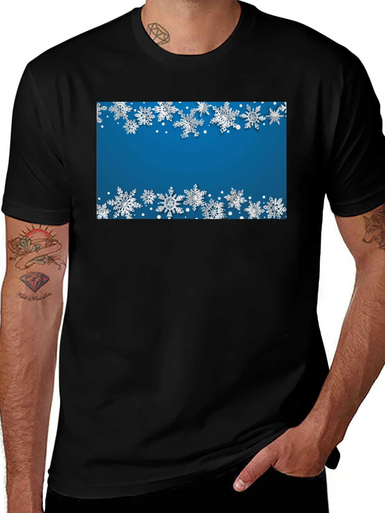 Winter Snowflake Graphic Tee - Holiday Style