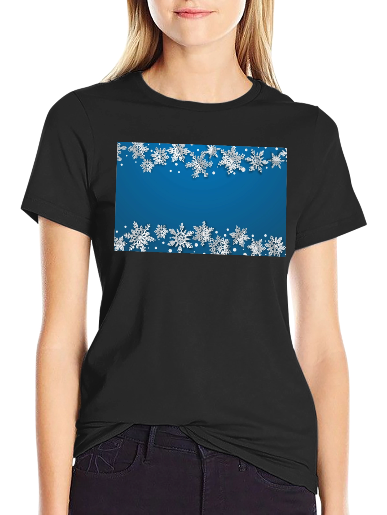 Winter Snowflake Graphic Tee - Holiday Style