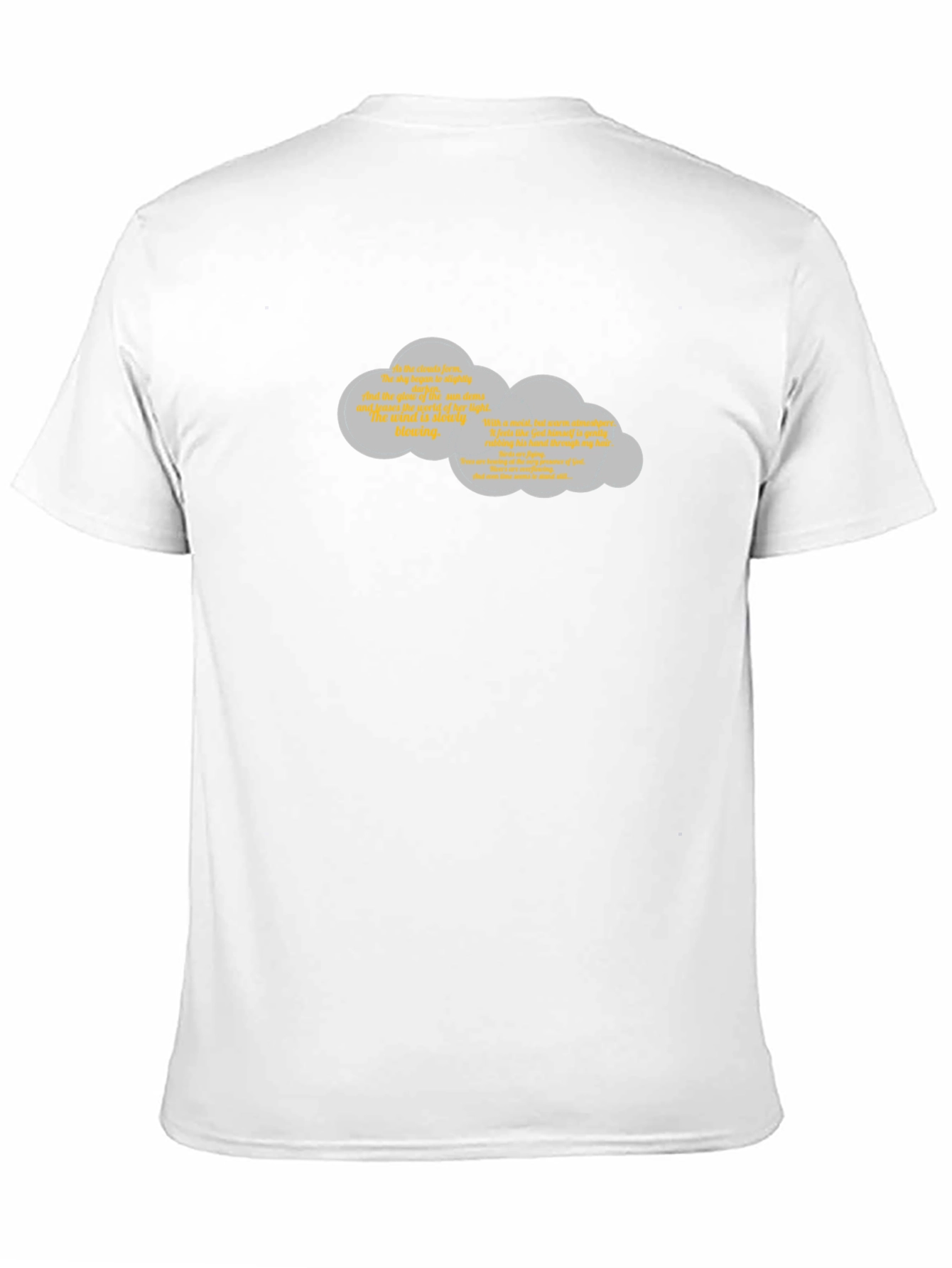 Quirky Cloud Graphic Black T-Shirt