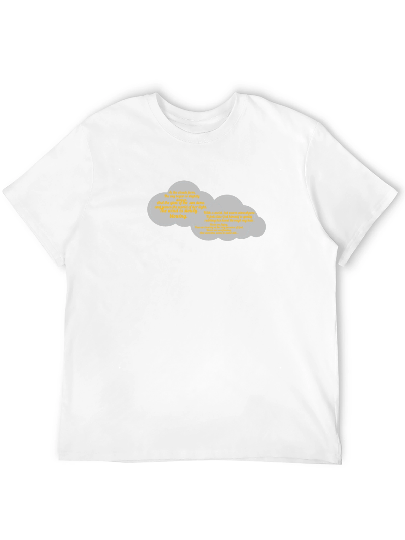 Quirky Cloud Graphic Black T-Shirt
