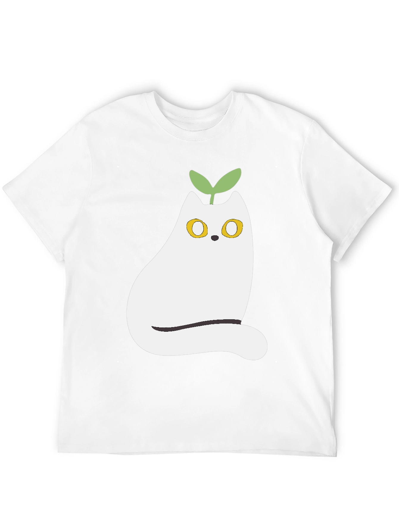 Whimsical Cat Plant T-Shirt - Cute Graphic Tee