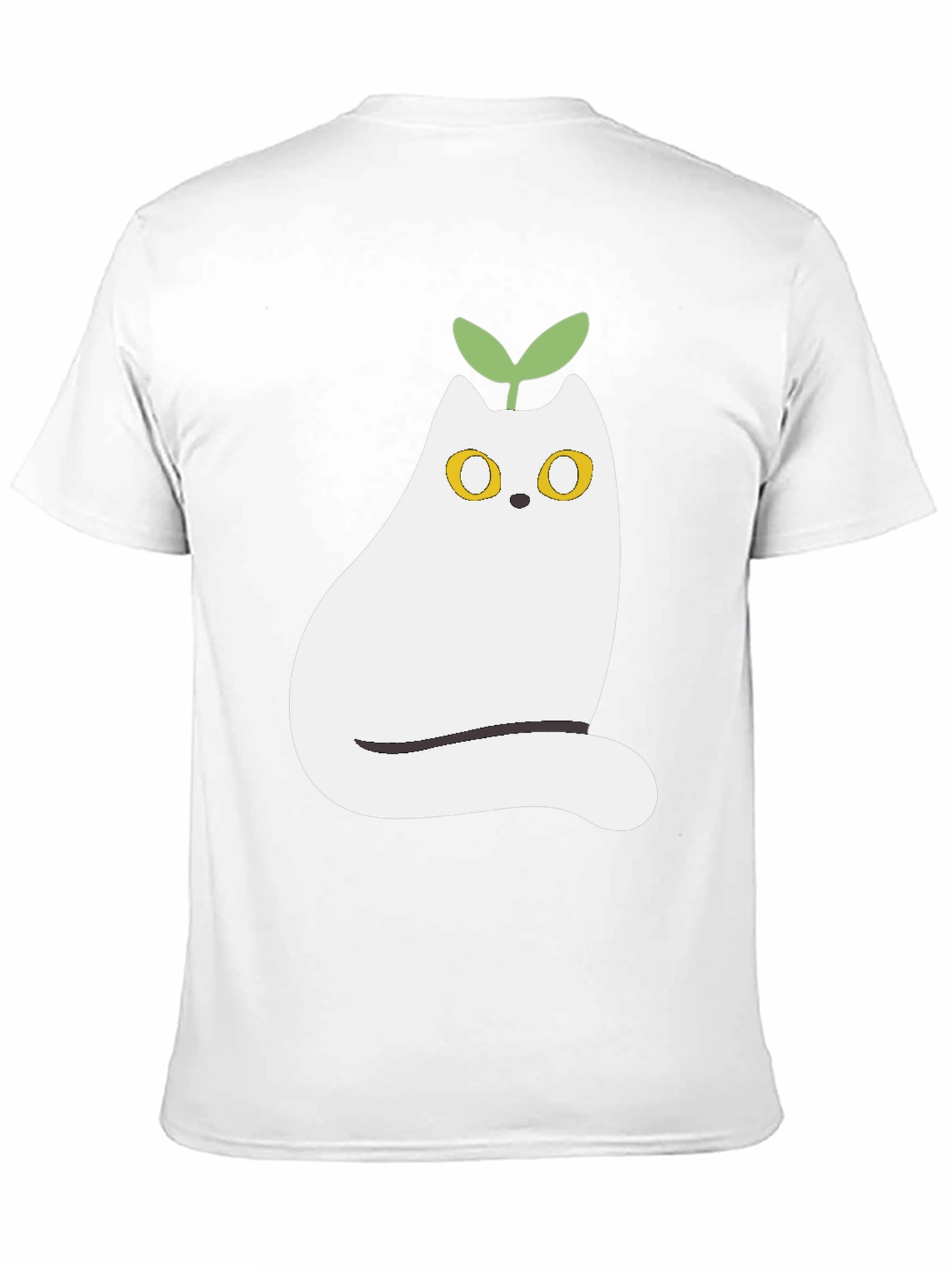 Whimsical Cat Plant T-Shirt - Cute Graphic Tee