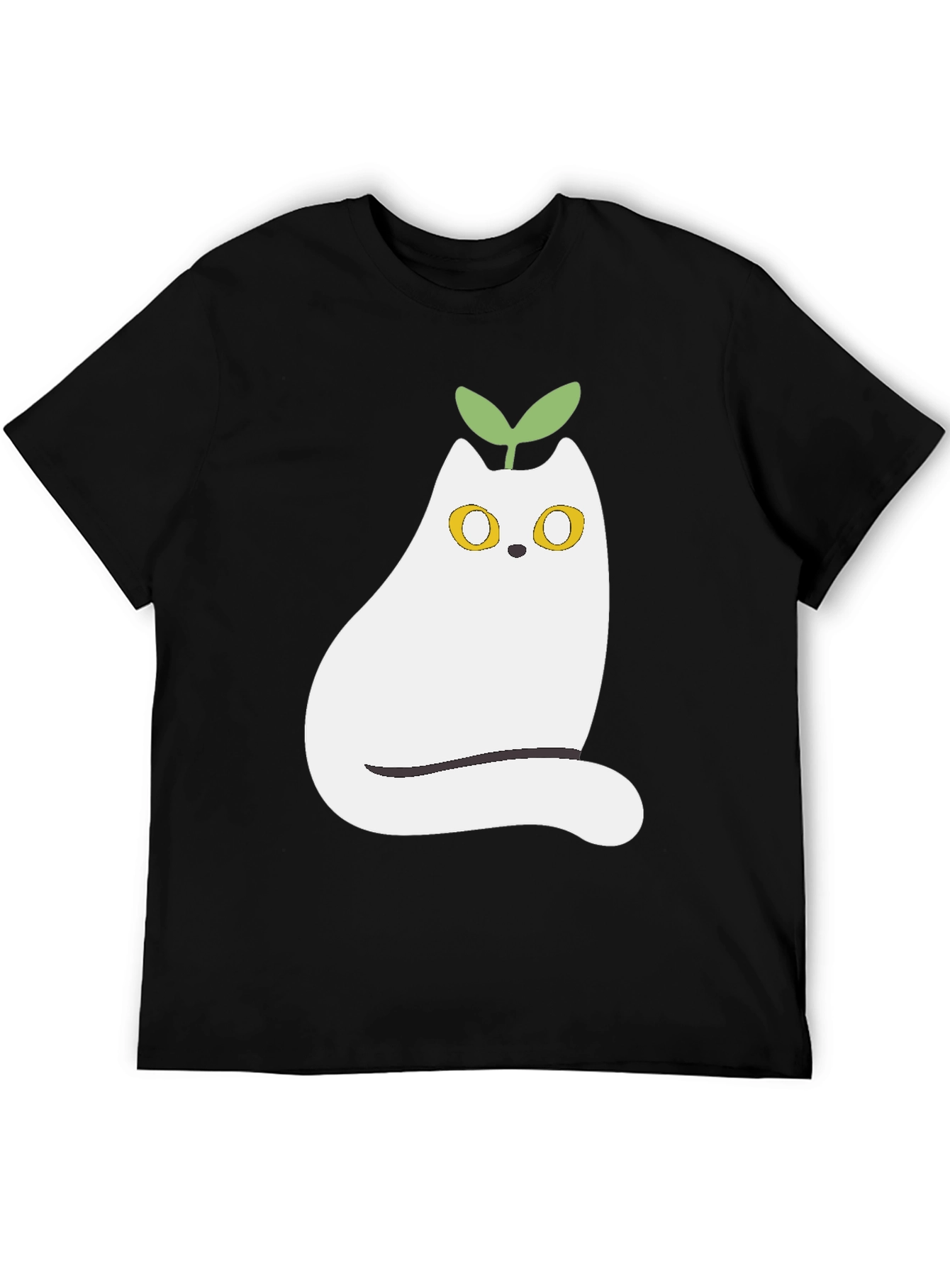 Whimsical Cat Plant T-Shirt - Cute Graphic Tee