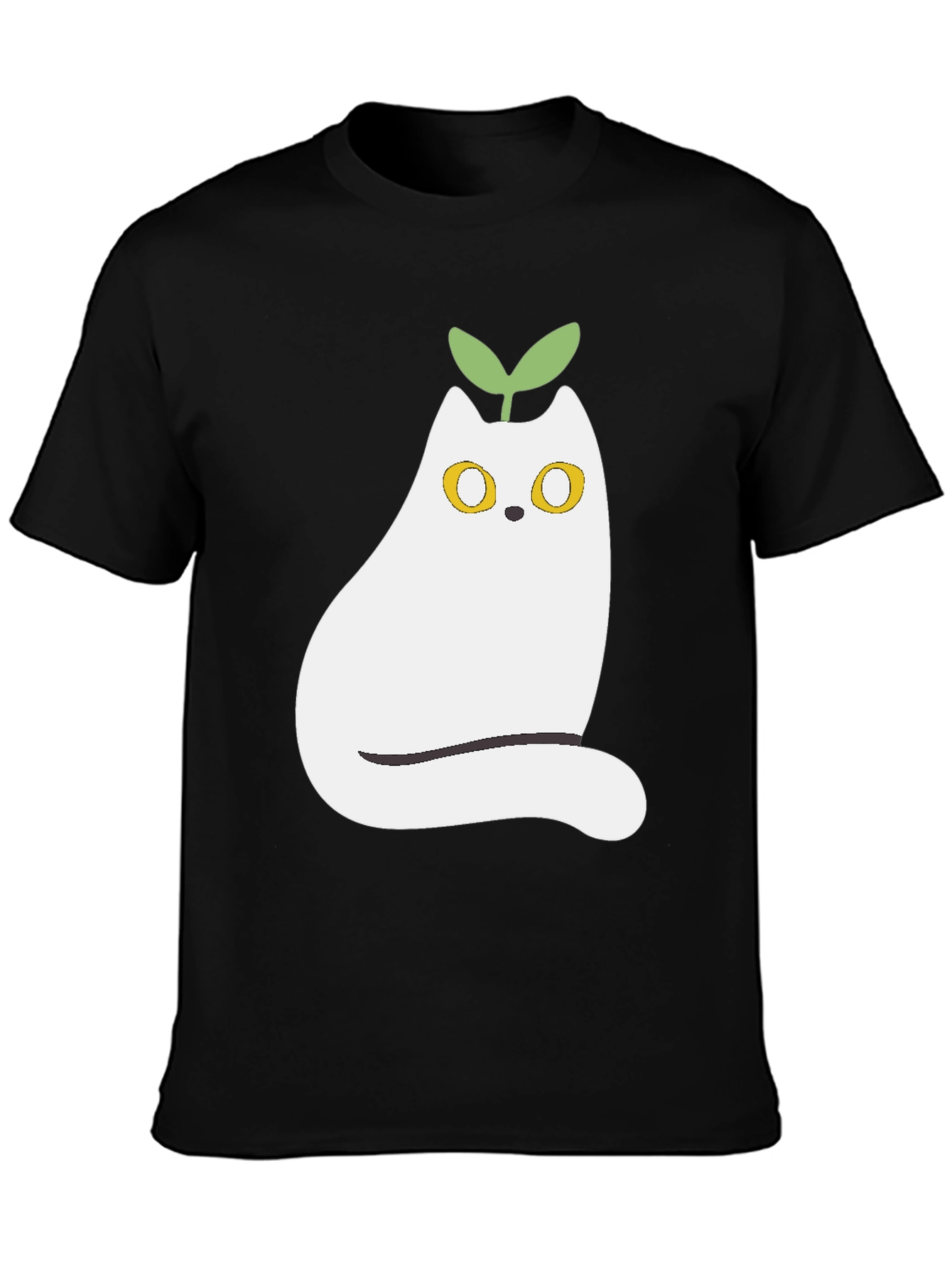 Whimsical Cat Plant T-Shirt - Cute Graphic Tee