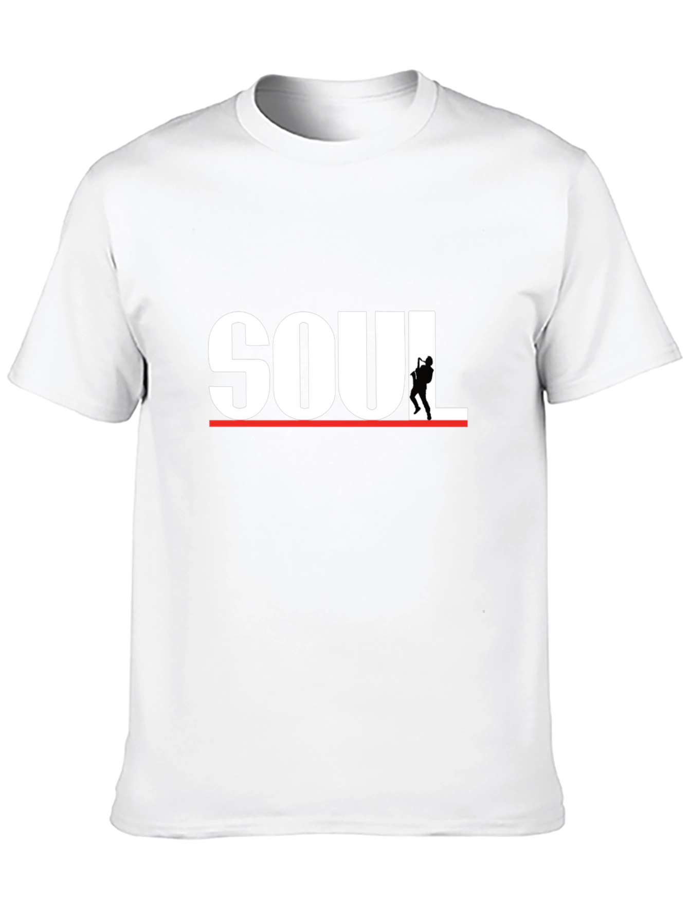 Soul Music Graphic Print Tee - Saxophone Player