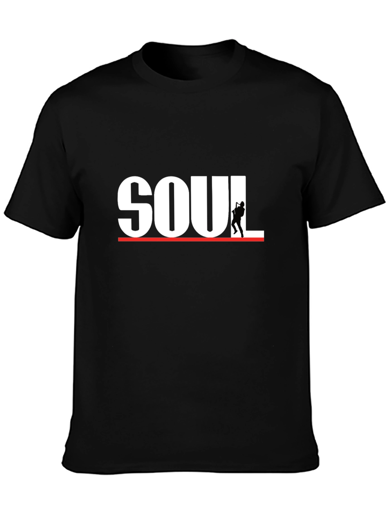 Soul Music Graphic Print Tee - Saxophone Player