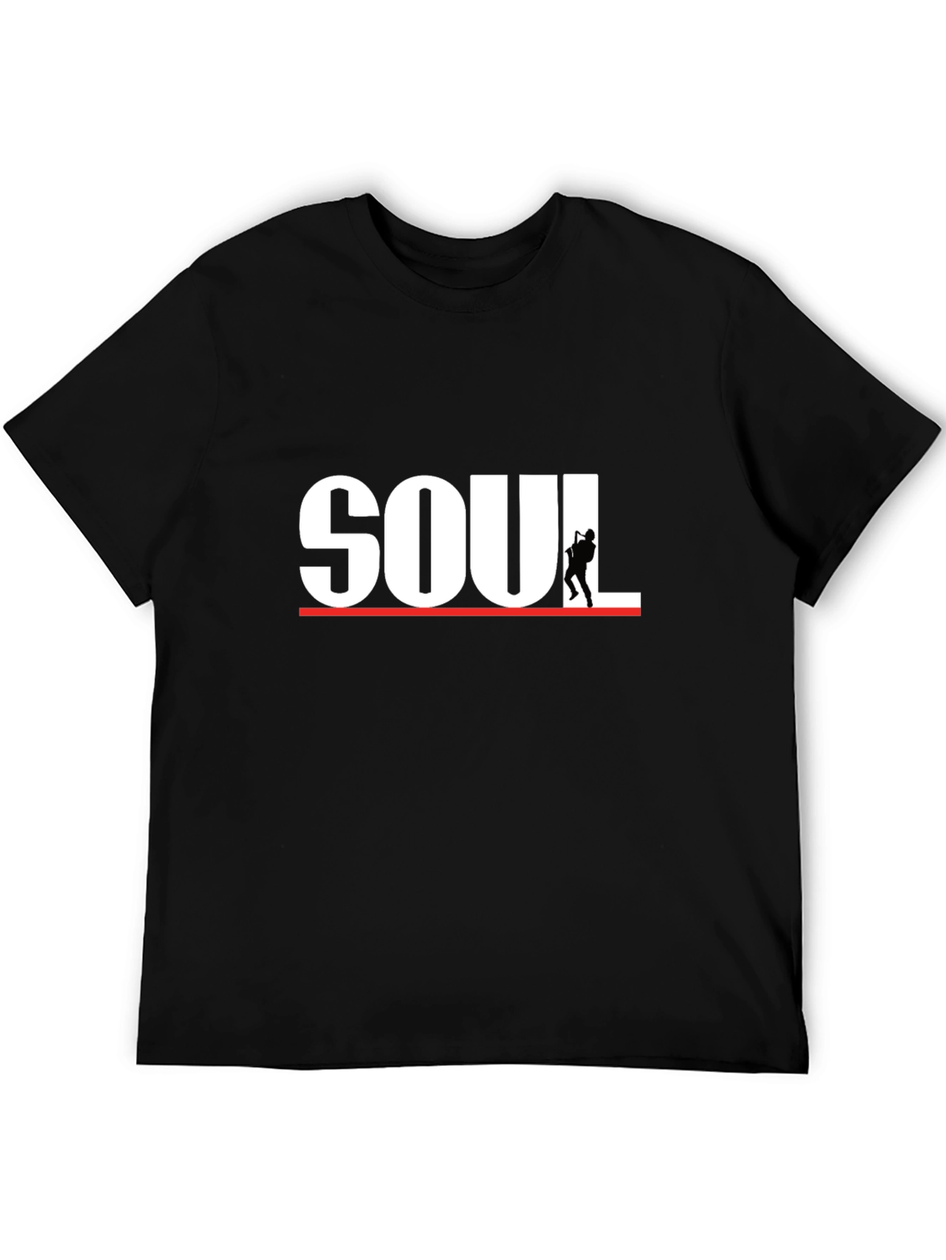 Soul Music Graphic Print Tee - Saxophone Player