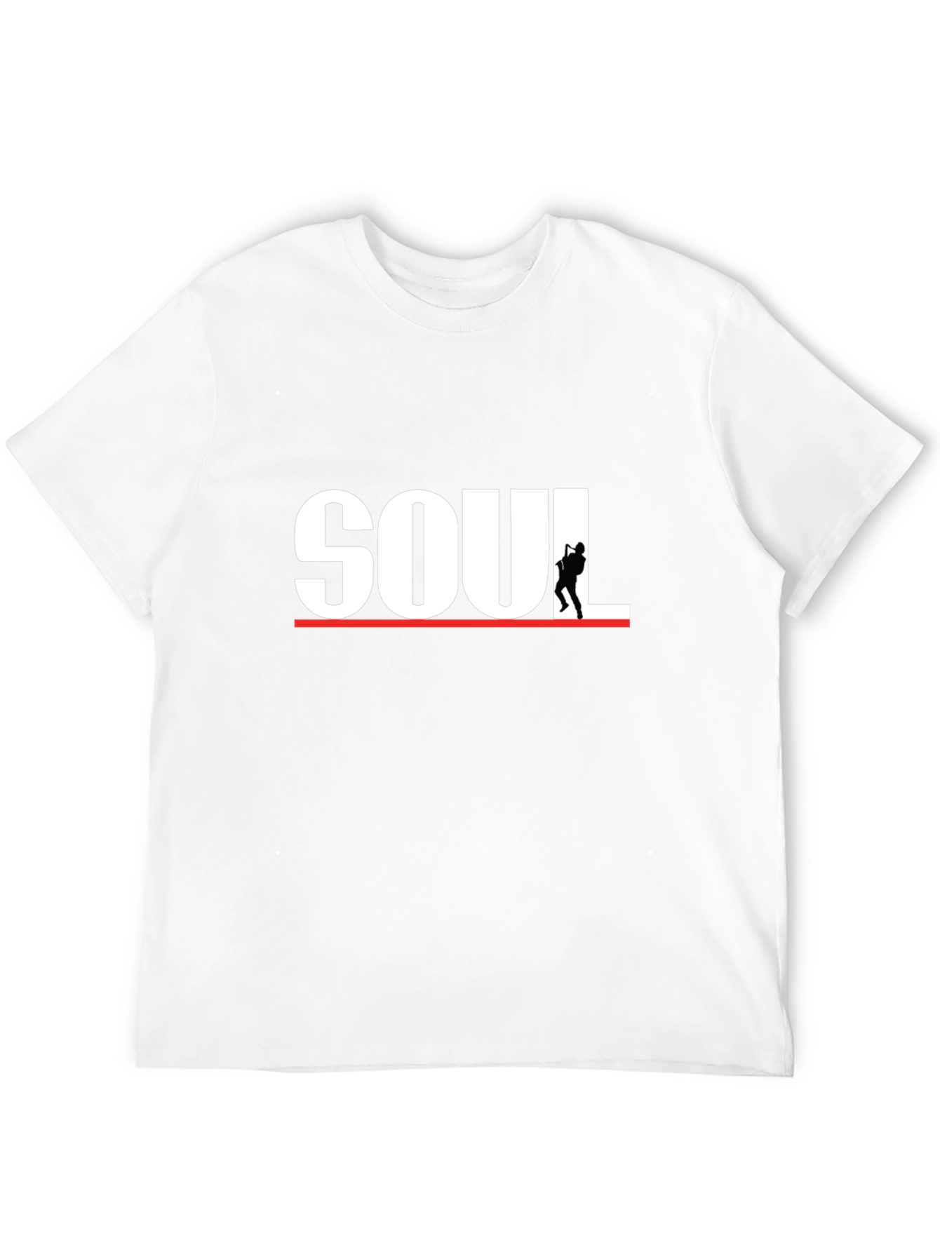 Soul Music Graphic Print Tee - Saxophone Player