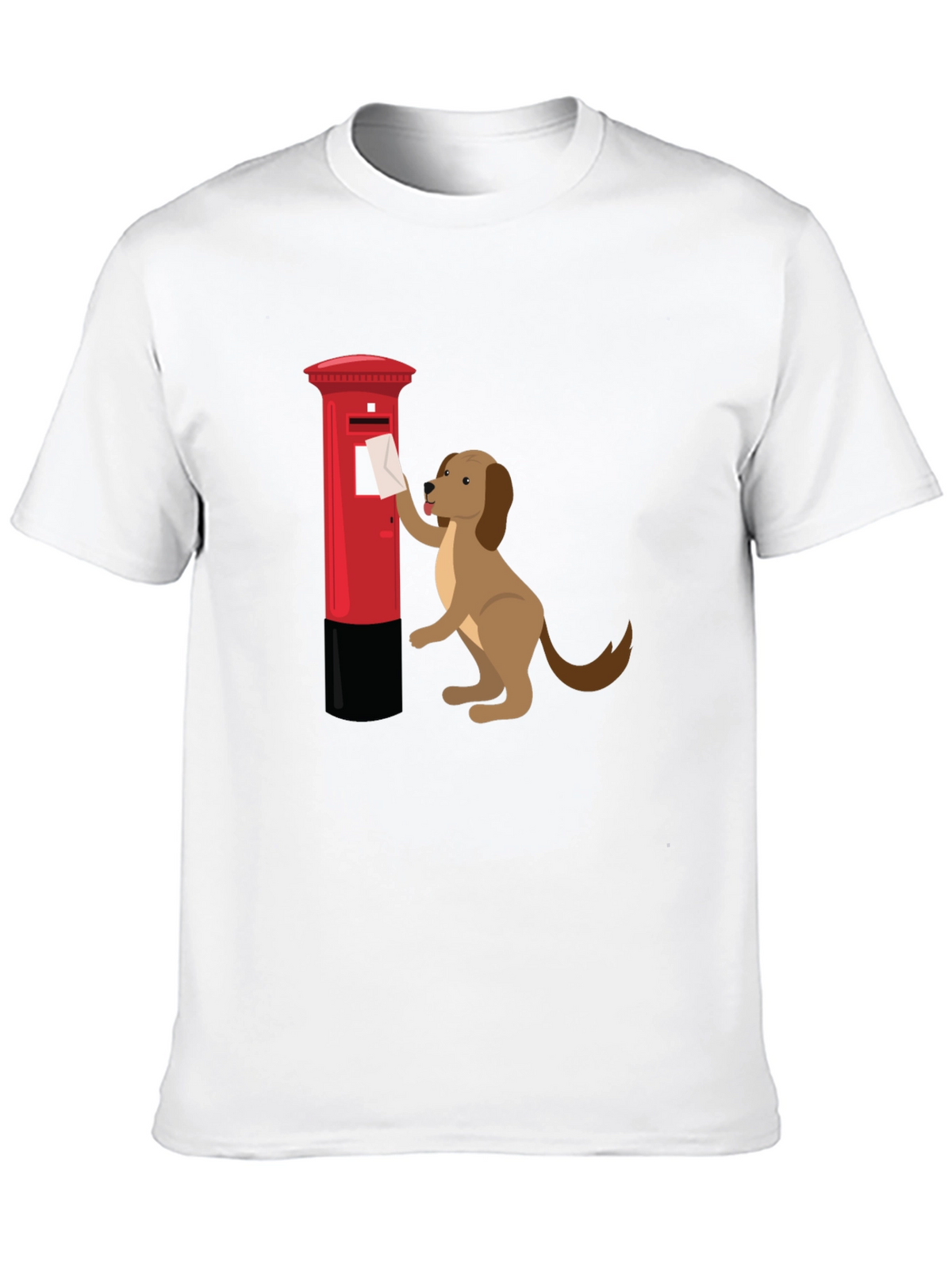 Dog Posting Letter Graphic T-Shirt