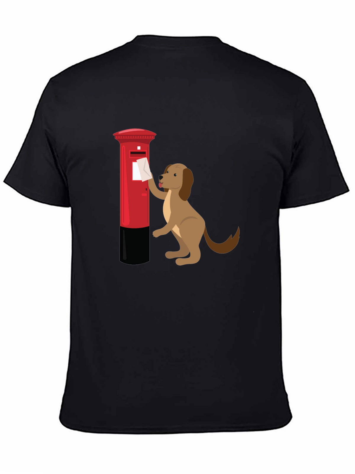 Dog Posting Letter Graphic T-Shirt