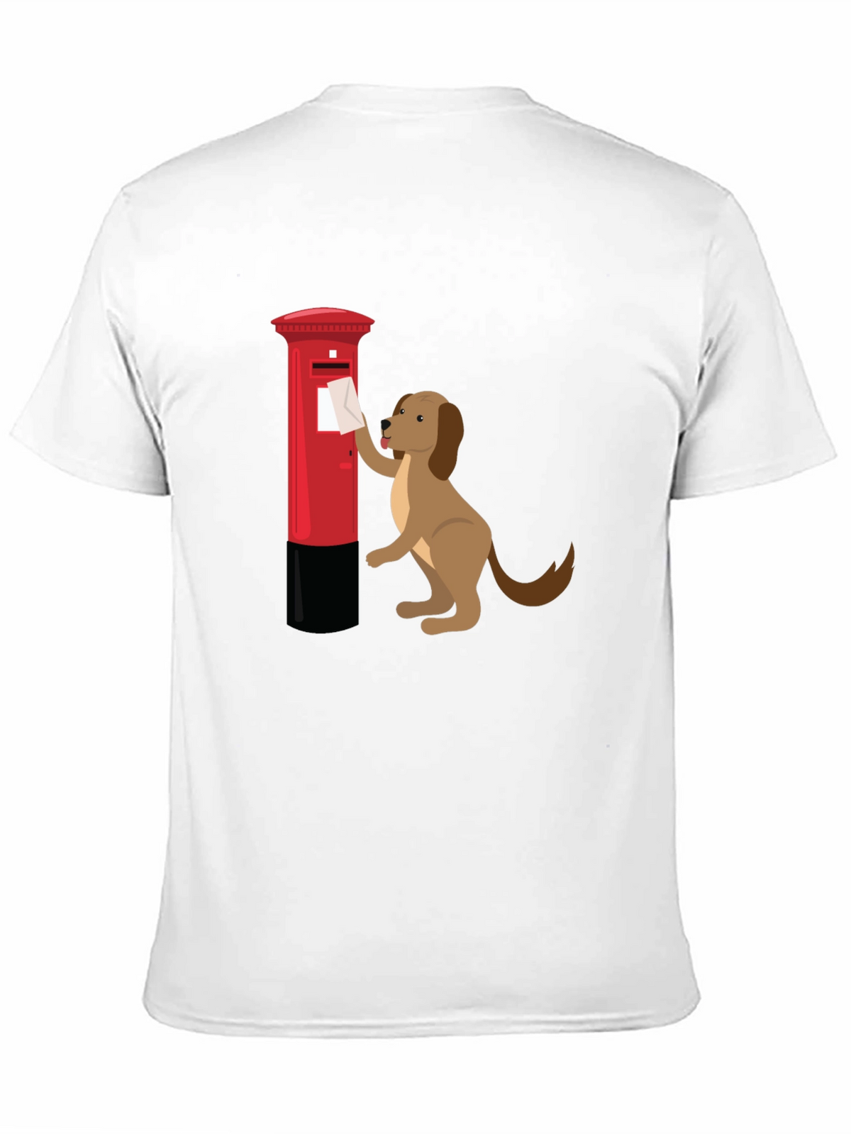 Dog Posting Letter Graphic T-Shirt