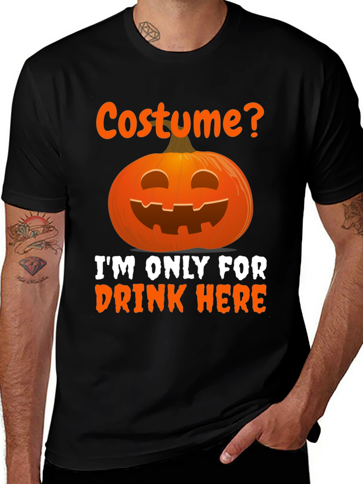 Halloween Costume Drink Here T-Shirt