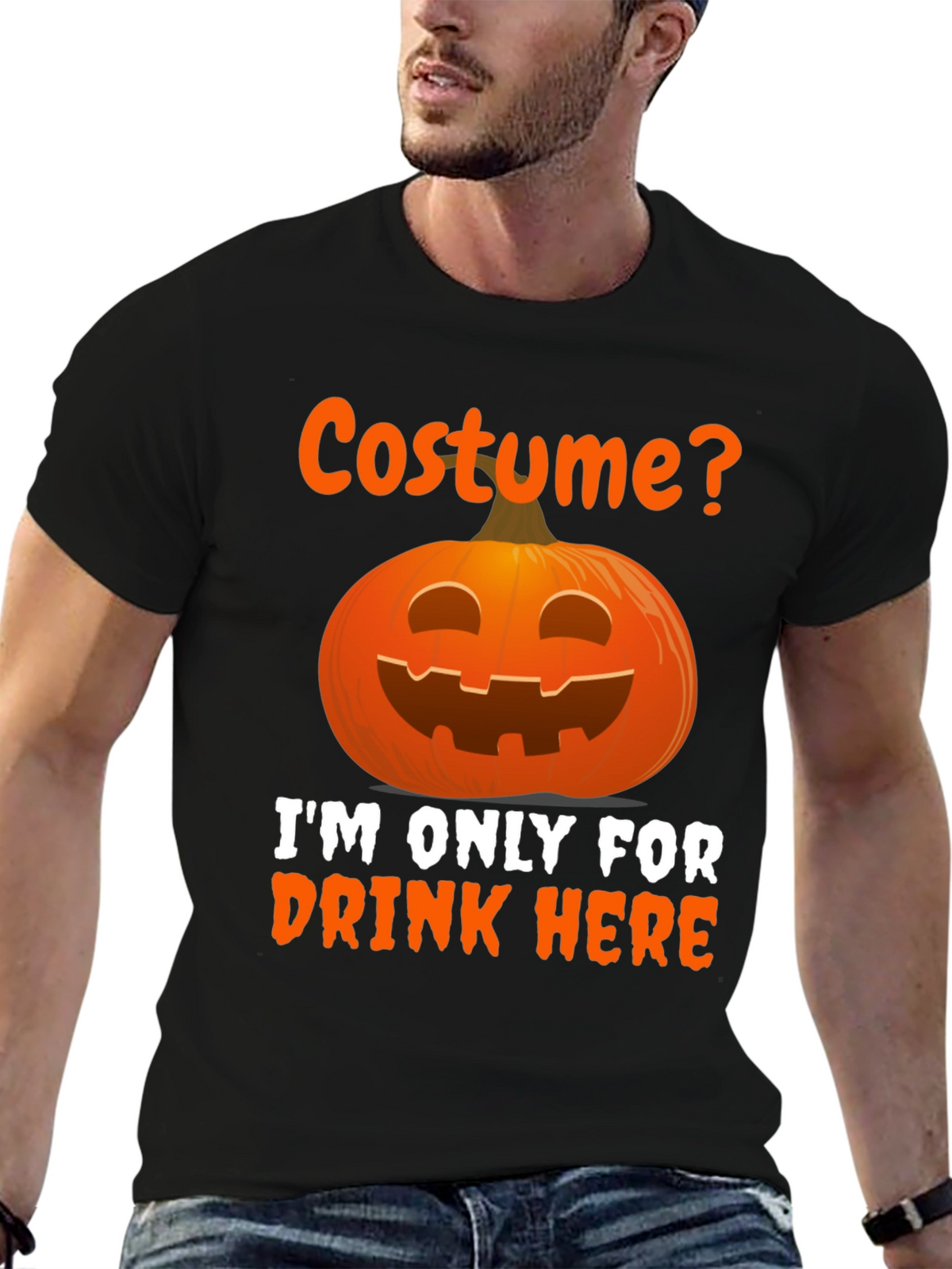 Halloween Costume Drink Here T-Shirt
