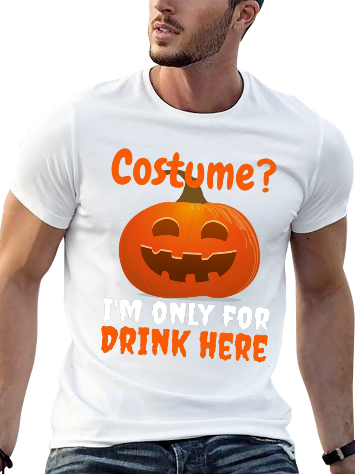 Halloween Costume Drink Here T-Shirt