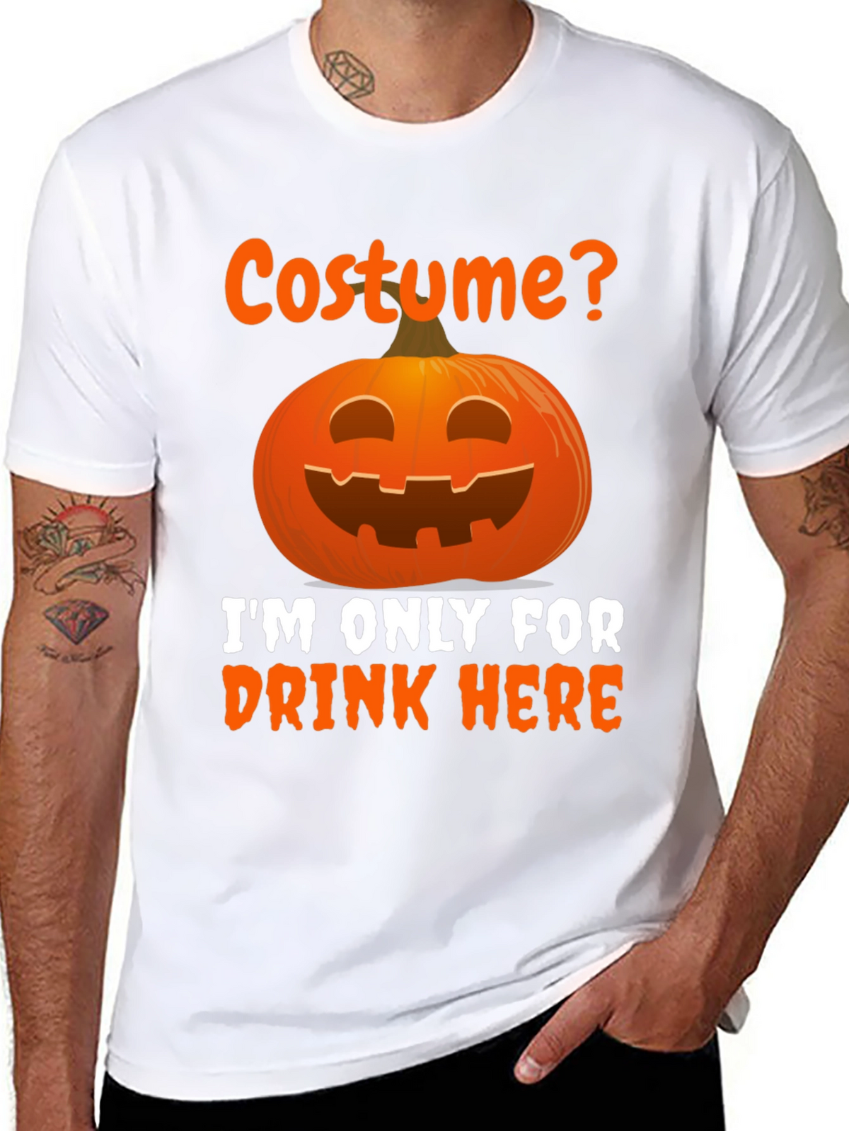 Halloween Costume Drink Here T-Shirt