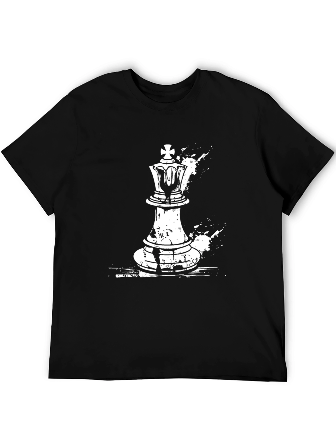 Chess King Graphic Tee - Stylish Black T-Shirt