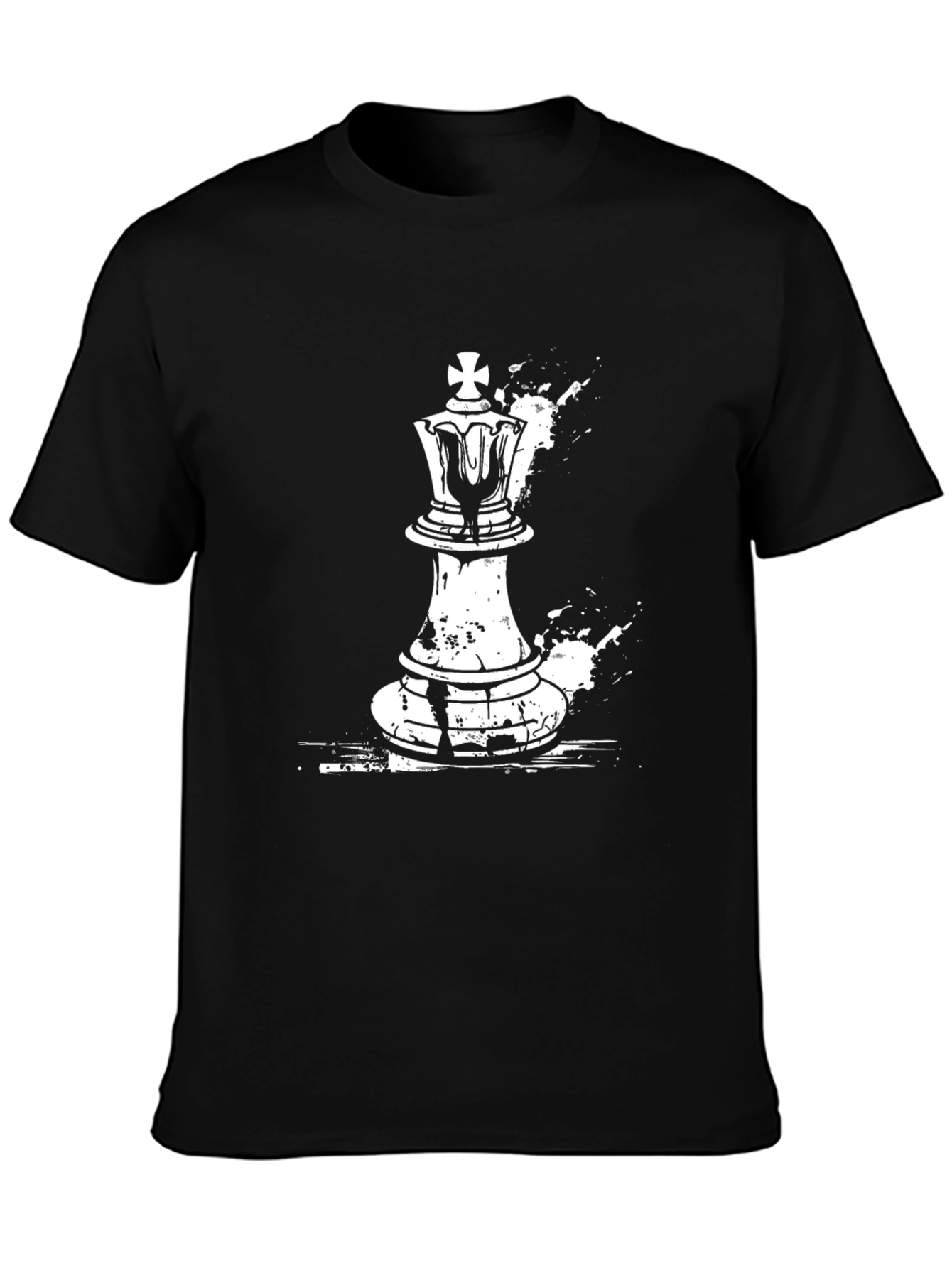 Chess King Graphic Tee - Stylish Black T-Shirt