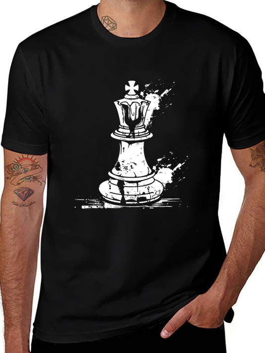 Chess King Graphic Tee - Stylish Black T-Shirt