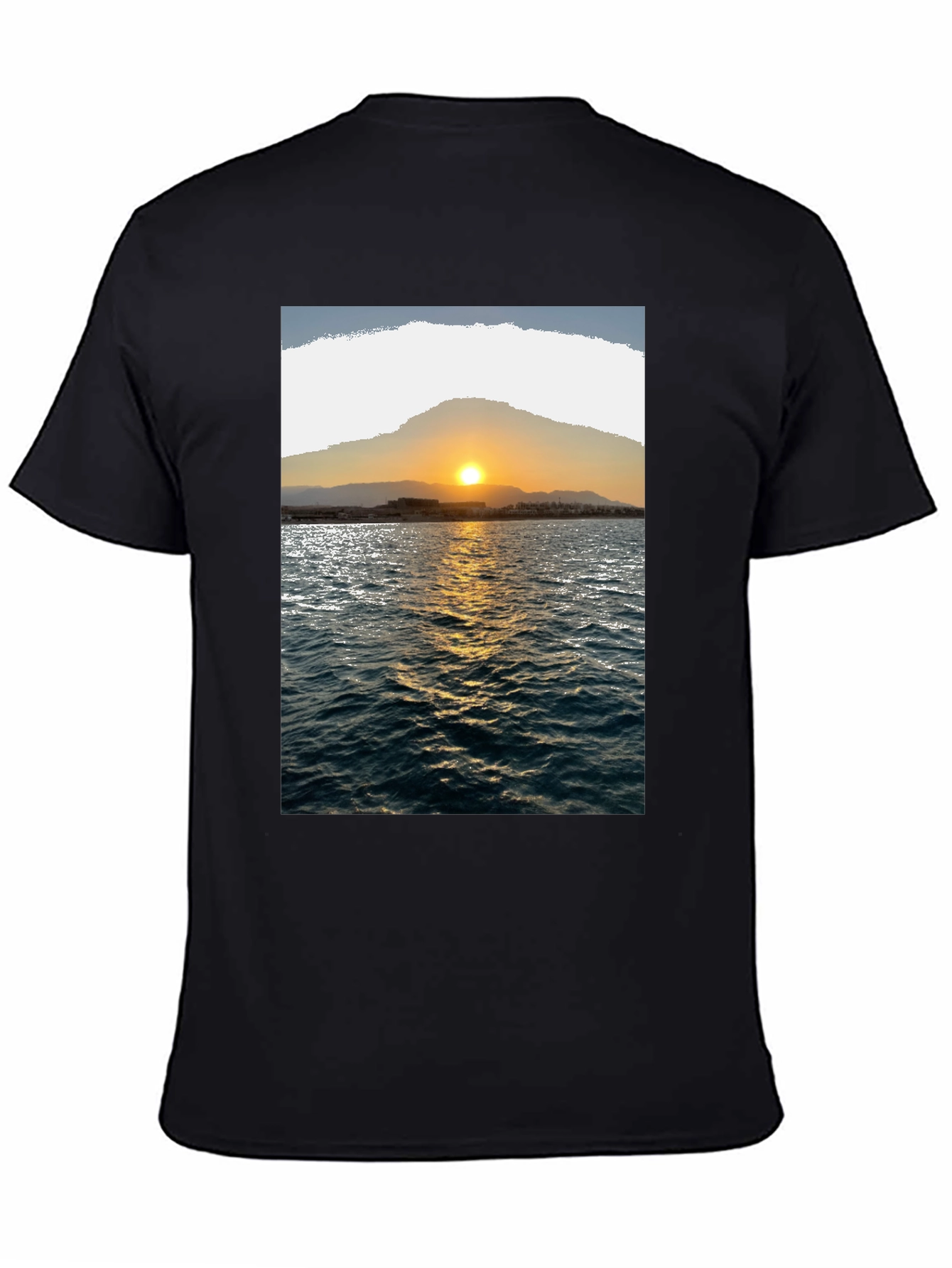 Sunset Seascape Graphic Tee - Premium Cotton