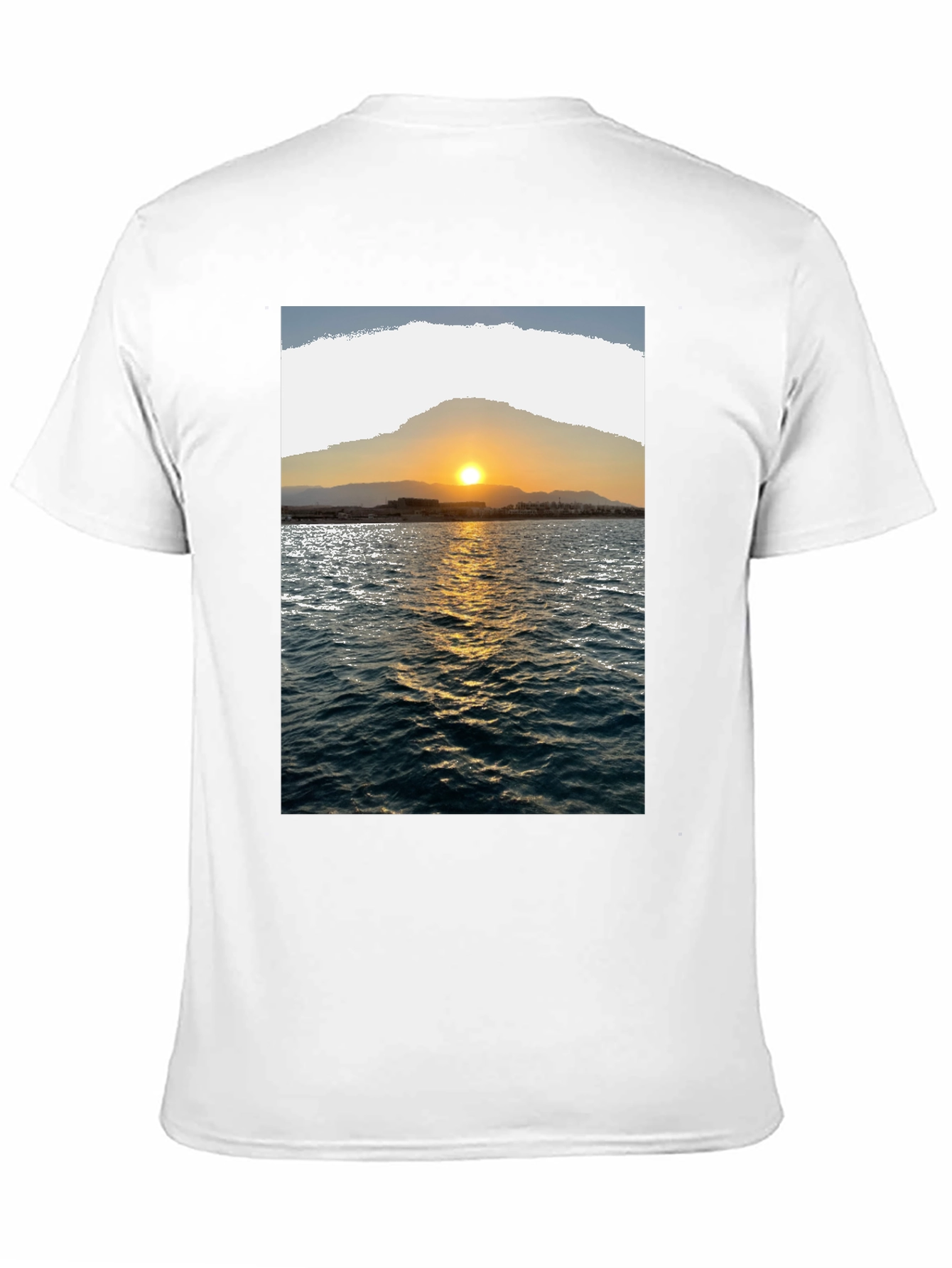 Sunset Seascape Graphic Tee - Premium Cotton