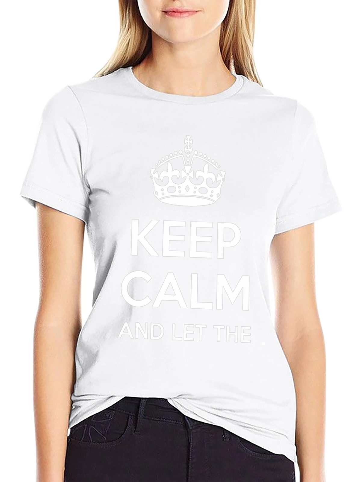Keep Calm Graphic Tee - Stylish Black Cotton T-Shirt