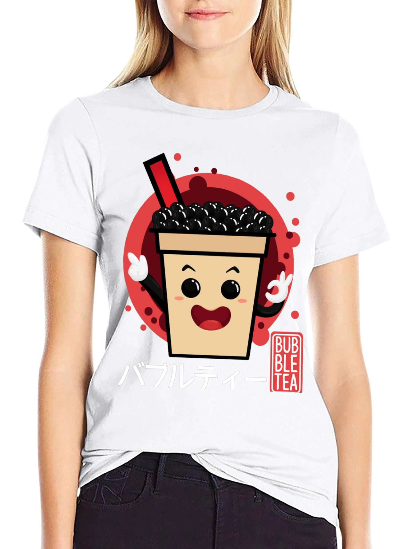 Bubble Tea Graphic Tee - Kawaii Drink Shirt