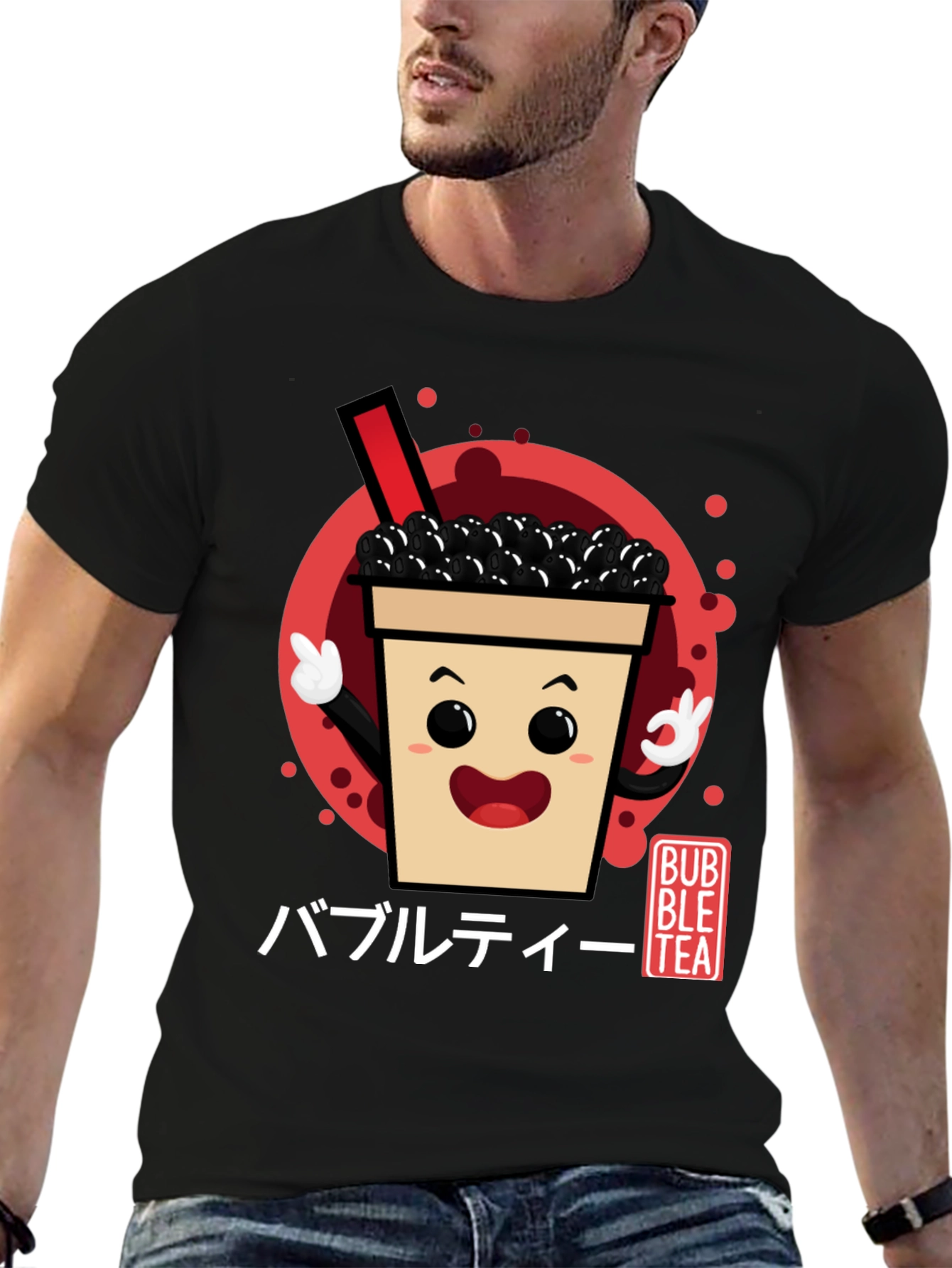 Bubble Tea Graphic Tee - Kawaii Drink Shirt