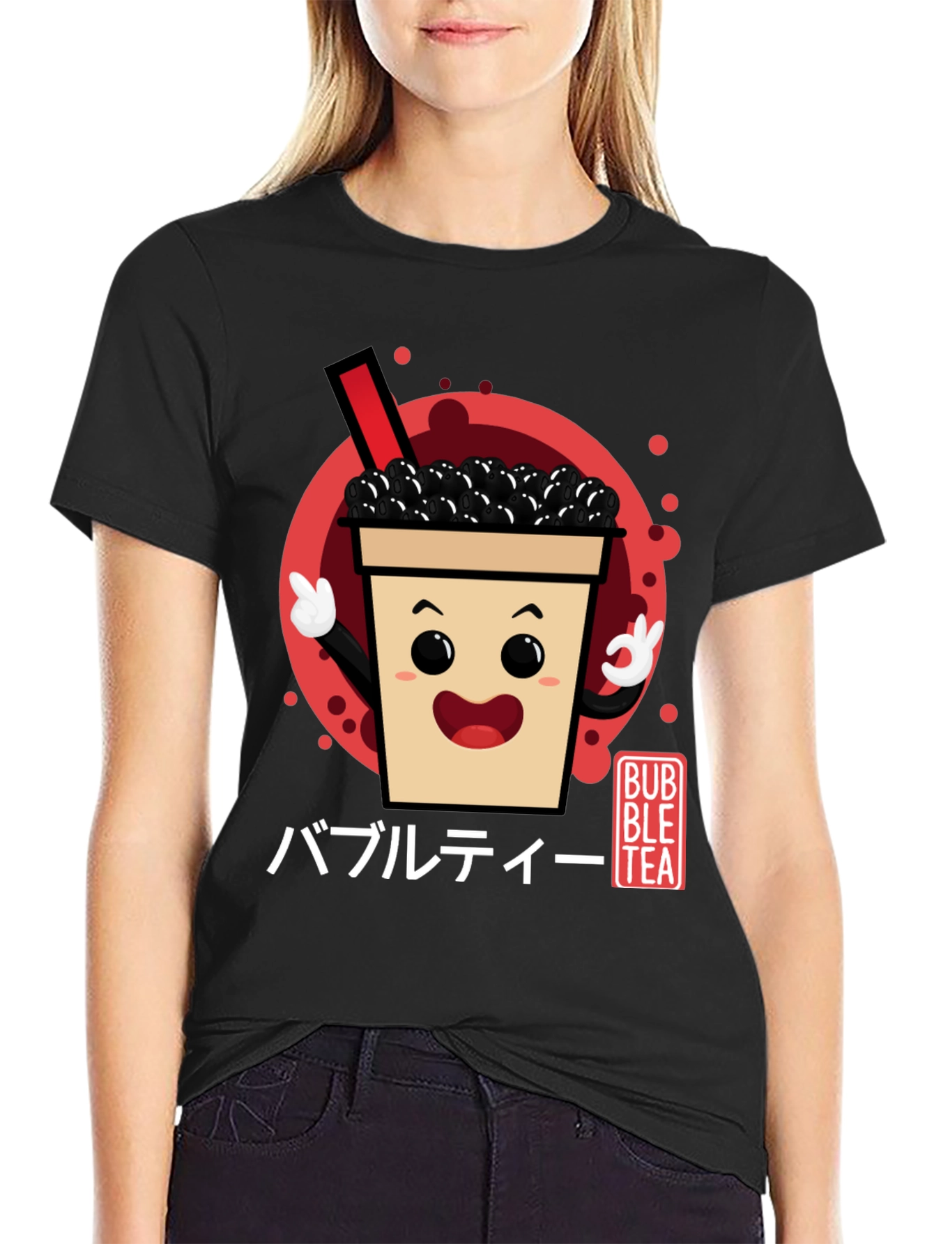 Bubble Tea Graphic Tee - Kawaii Drink Shirt
