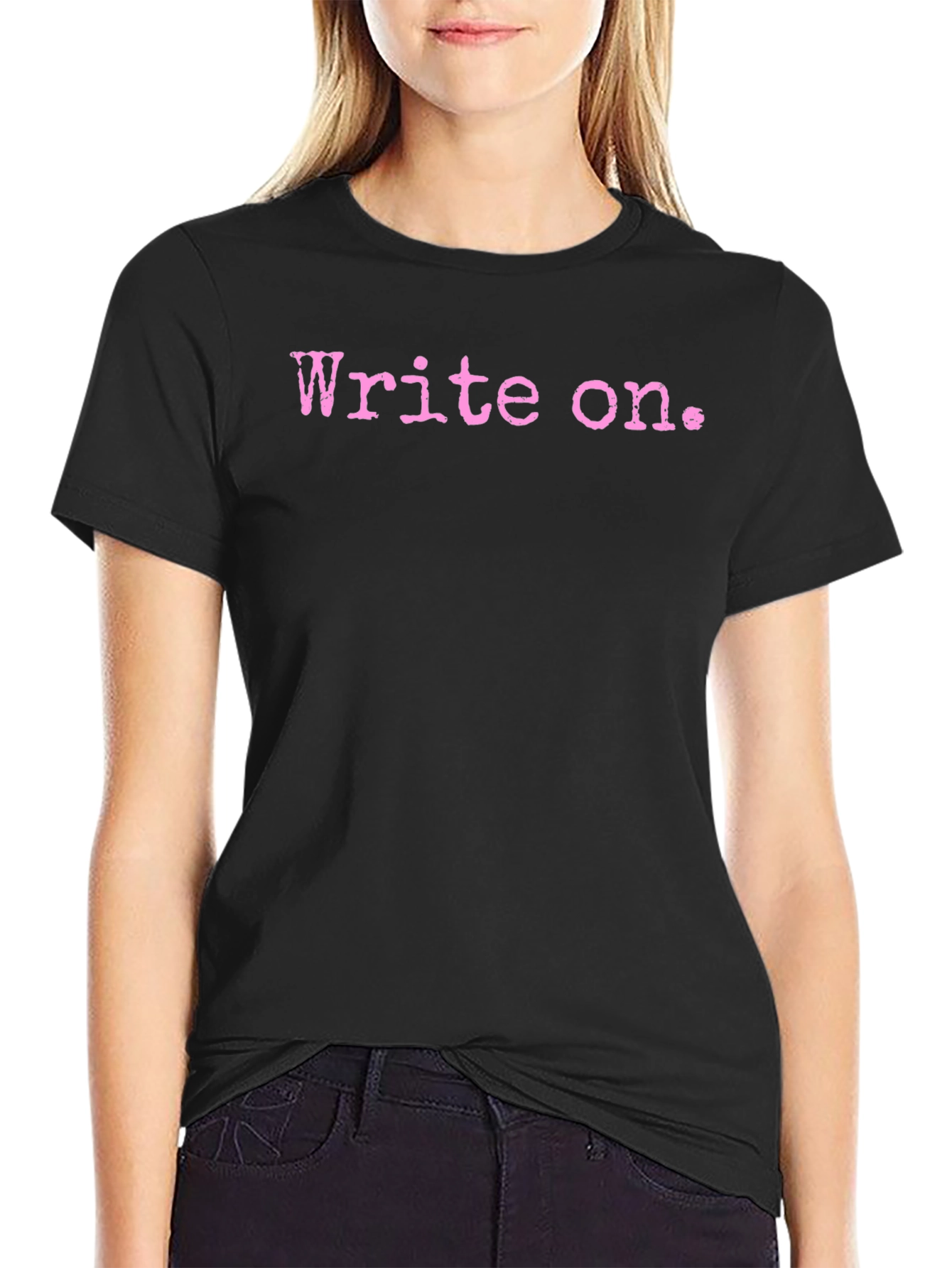 Write On. Graphic Tee - Black