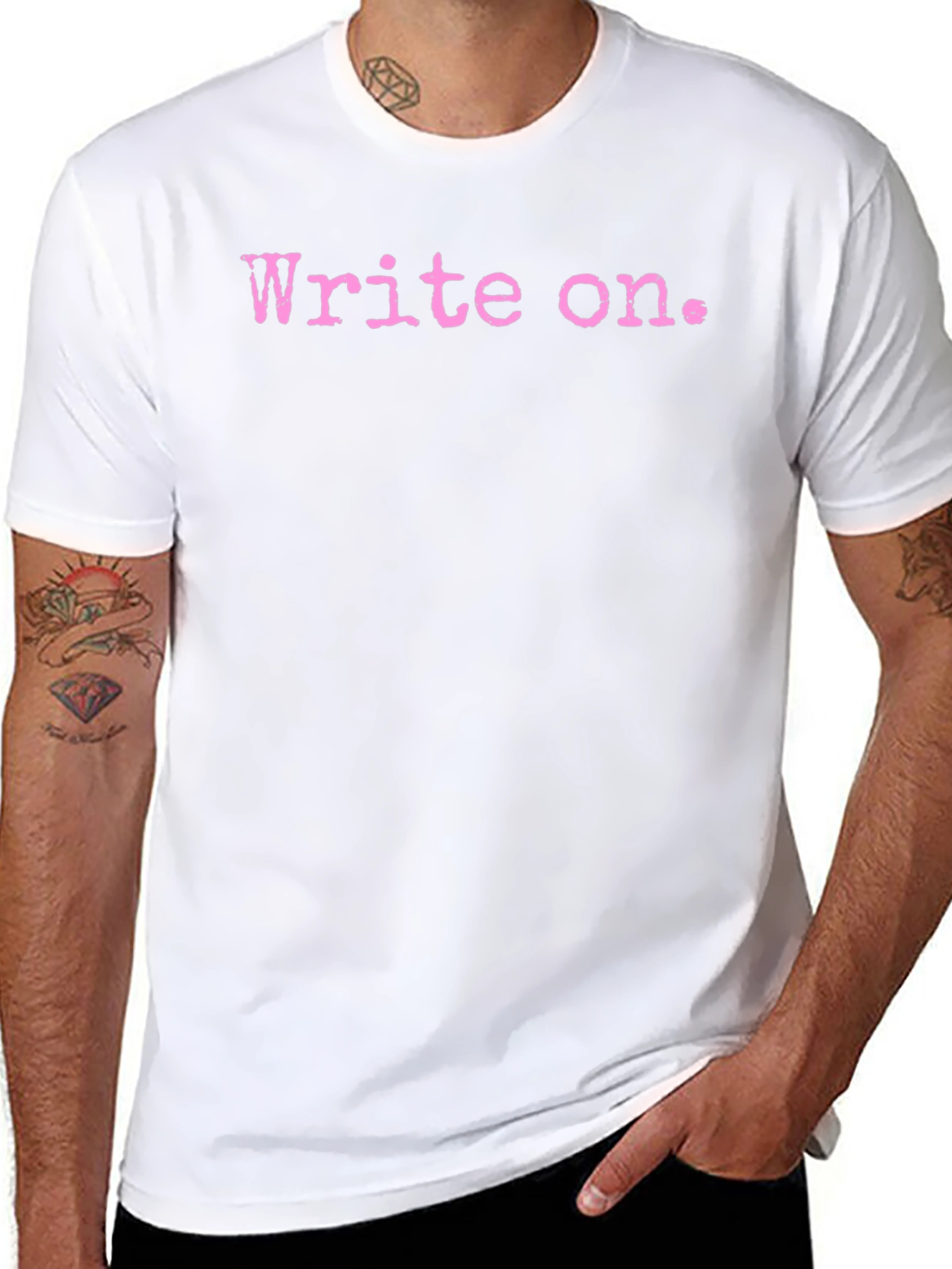 Write On. Graphic Tee - Black