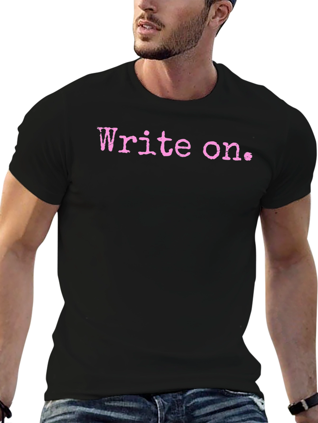 Write On. Graphic Tee - Black