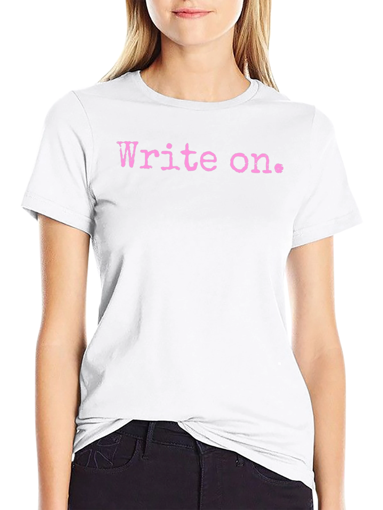 Write On. Graphic Tee - Black