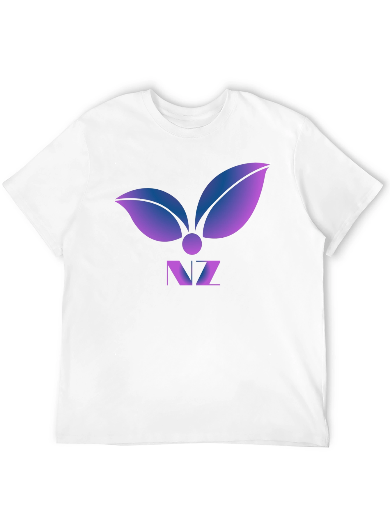 Abstract Leaf Logo Graphic T-Shirt - Modern Design