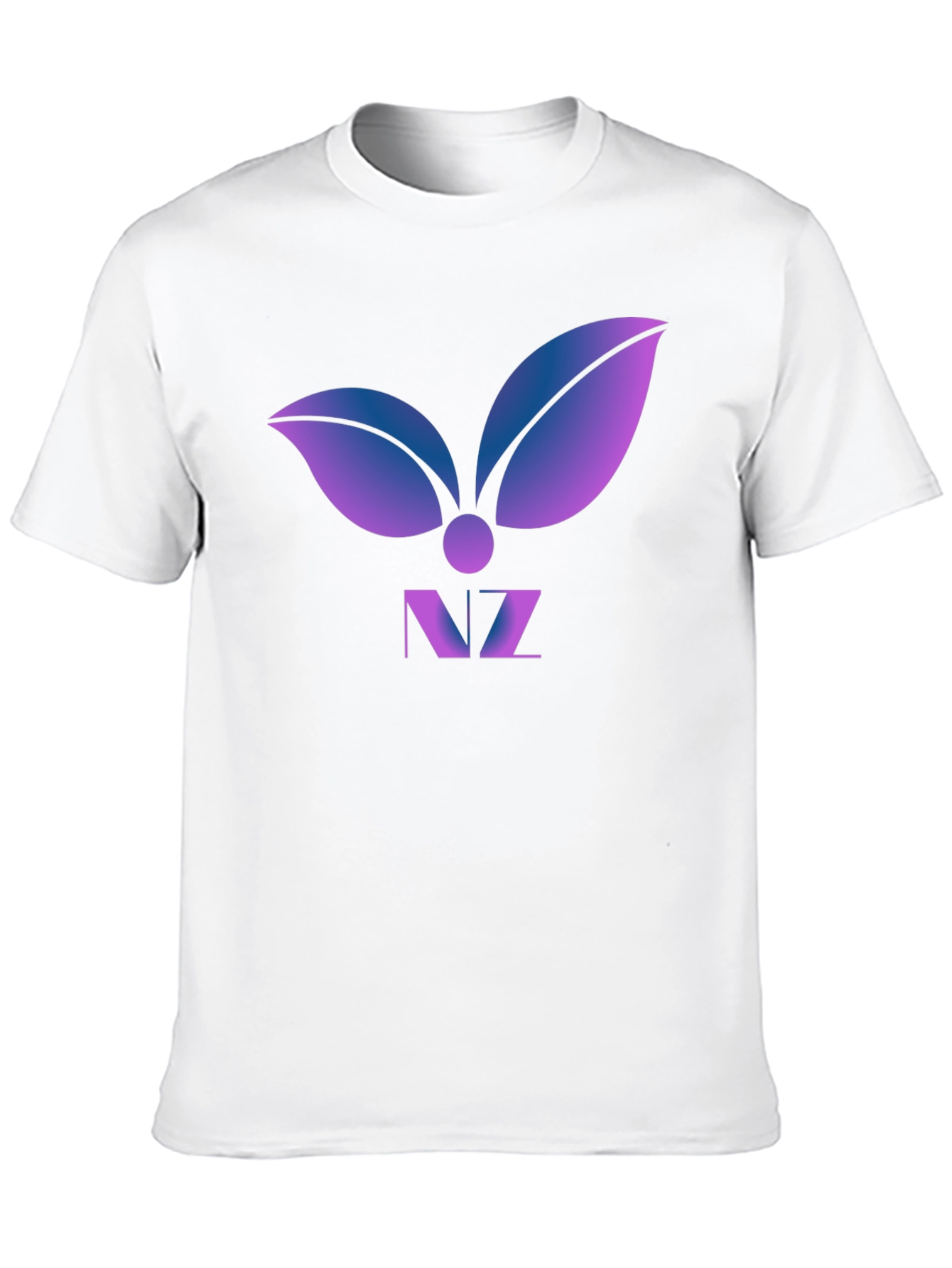 Abstract Leaf Logo Graphic T-Shirt - Modern Design