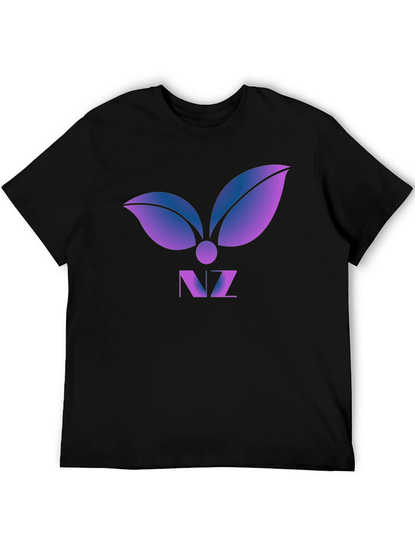 Abstract Leaf Logo Graphic T-Shirt - Modern Design