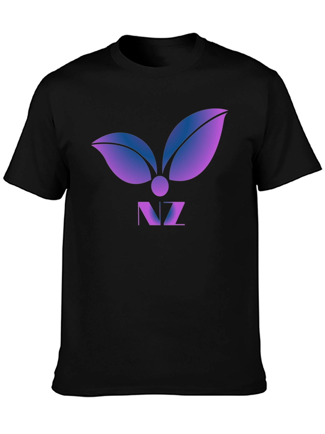 Abstract Leaf Logo Graphic T-Shirt - Modern Design